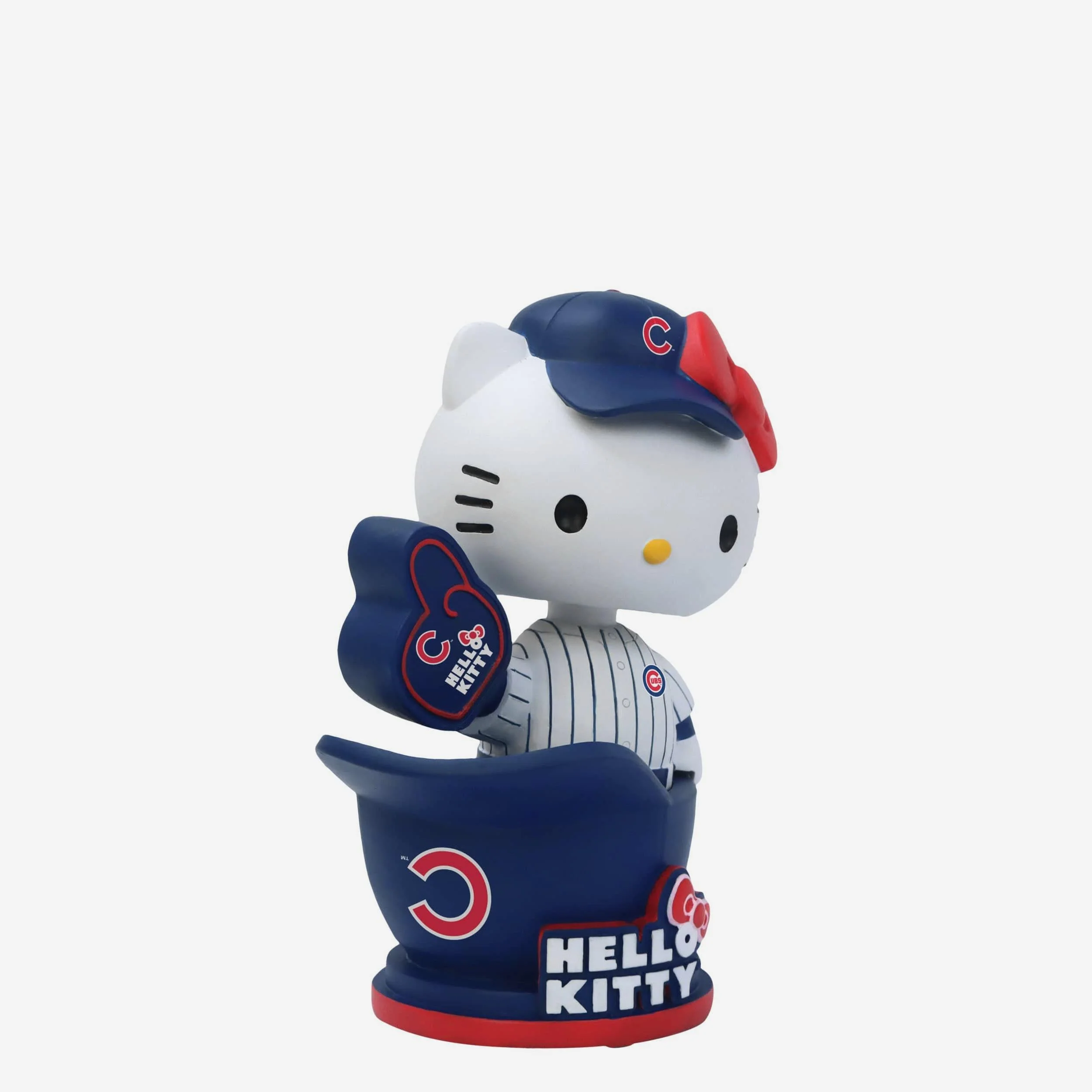 Hello Kitty® Chicago Cubs Baseball Helmet Bobblehead - Image 4