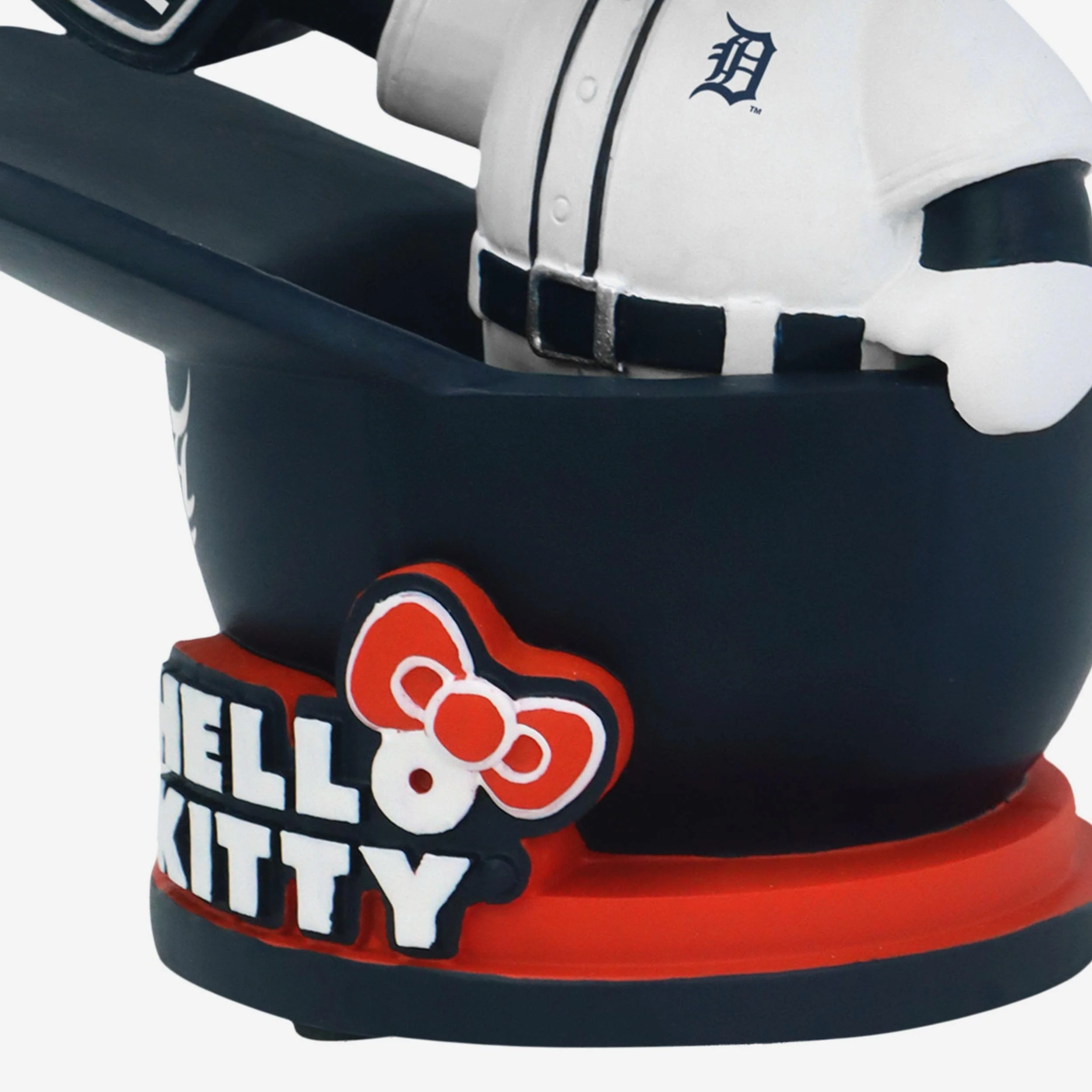 Hello Kitty® Detroit Tigers Baseball Helmet Bobblehead - Image 3