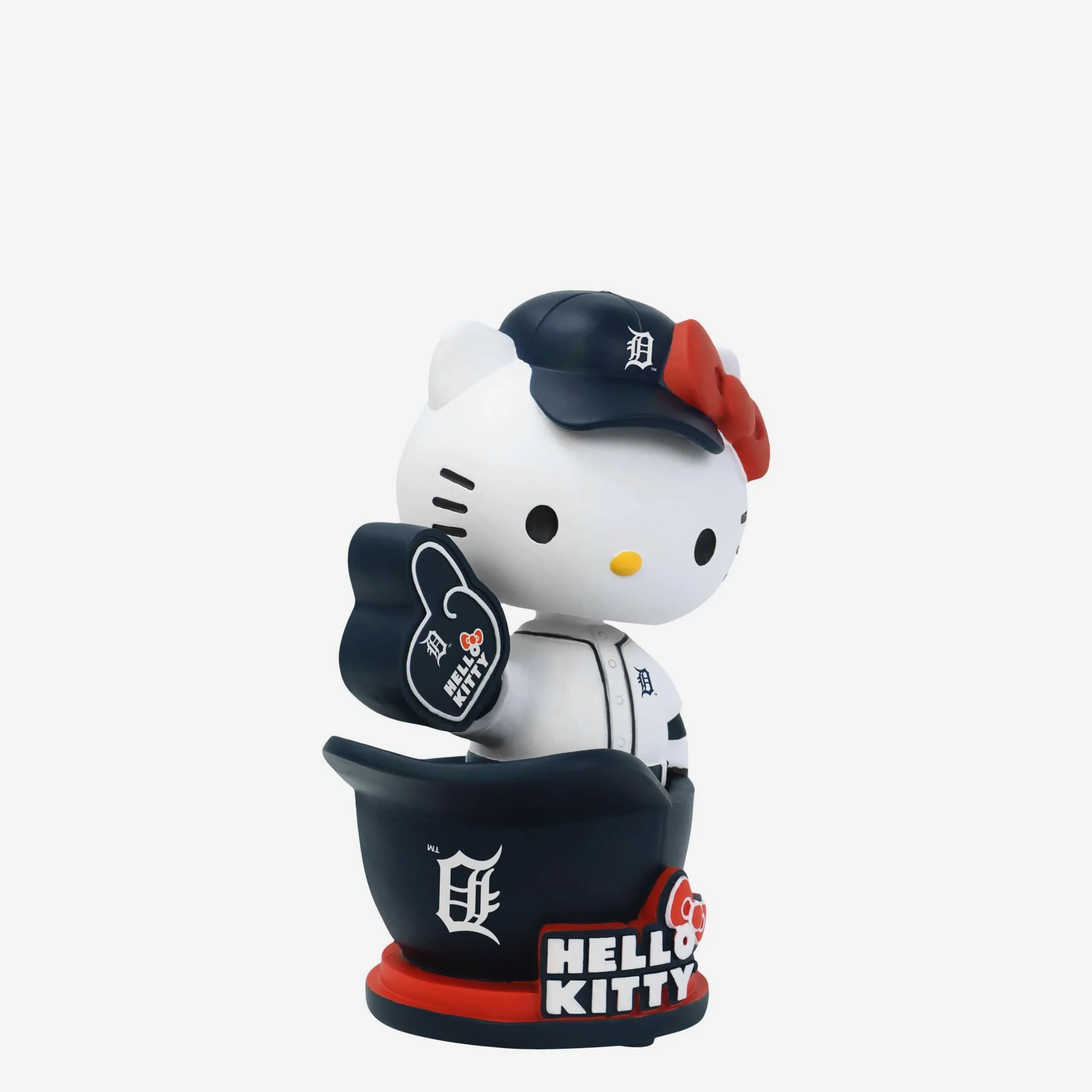 Hello Kitty® Detroit Tigers Baseball Helmet Bobblehead - Image 4