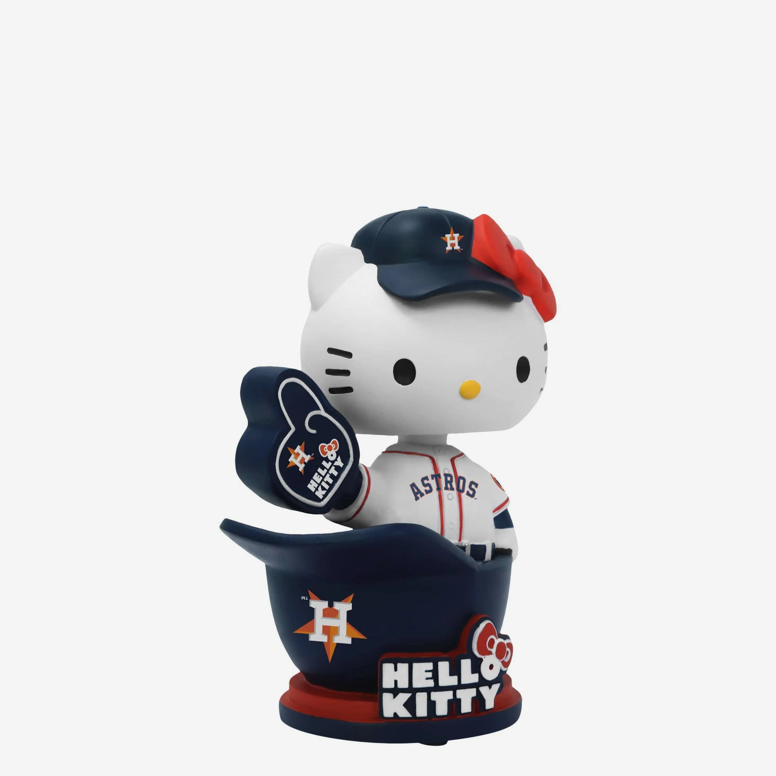 Hello Kitty® Houston Astros Baseball Helmet Bobblehead - Image 4