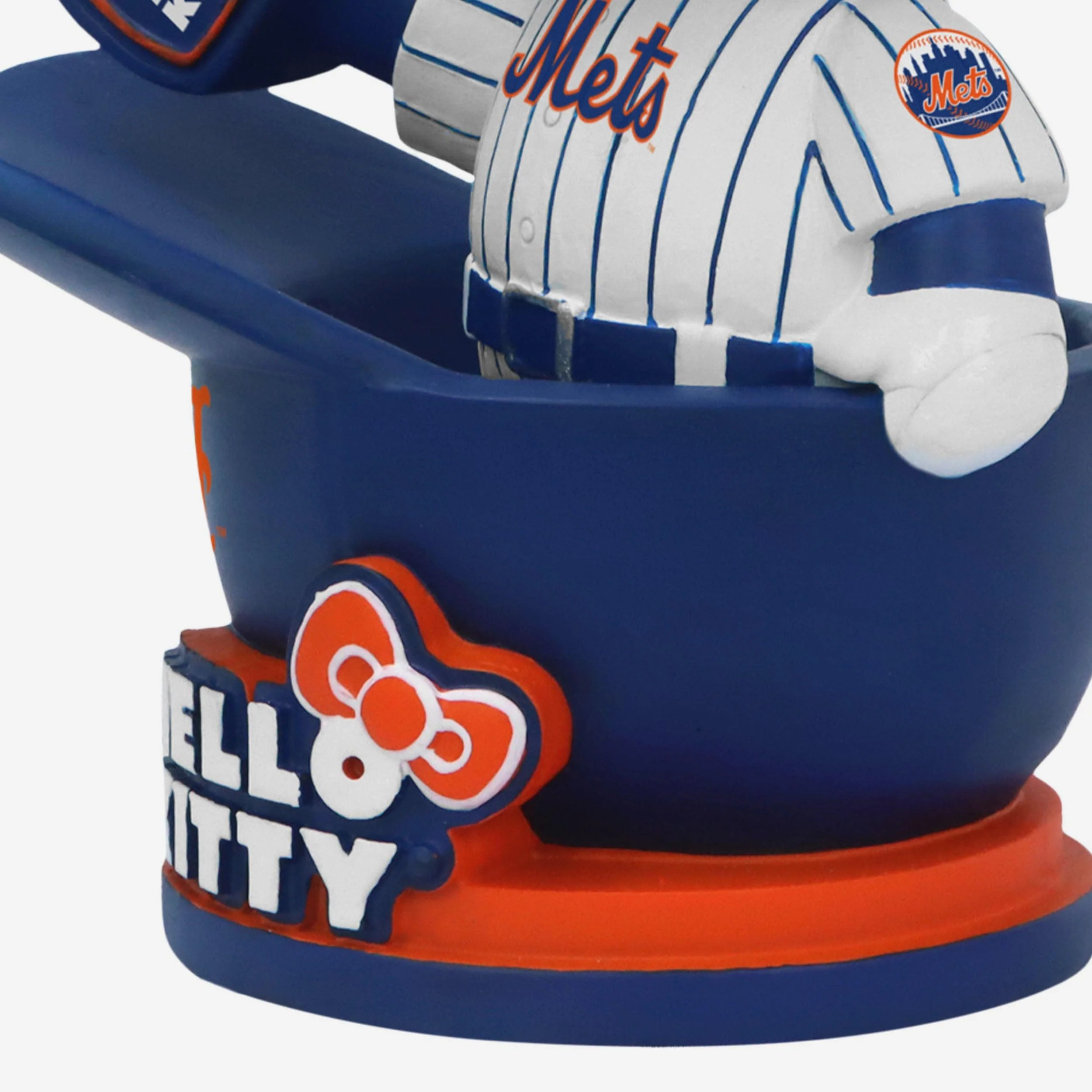 Hello Kitty® New York Mets Baseball Helmet Bobblehead - Image 3