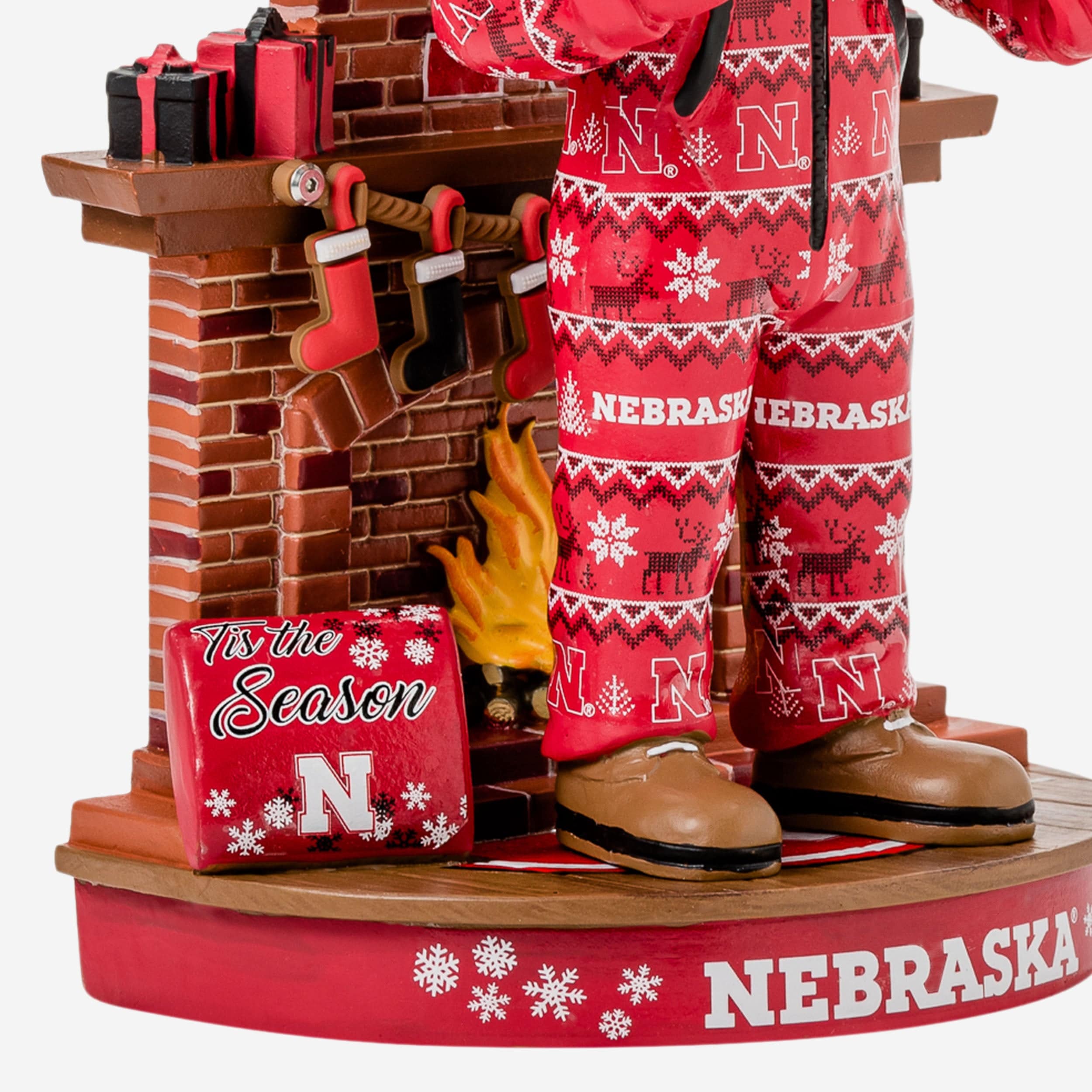 Herbie Husker Nebraska Cornhuskers Holiday Mascot Bobblehead - Image 3