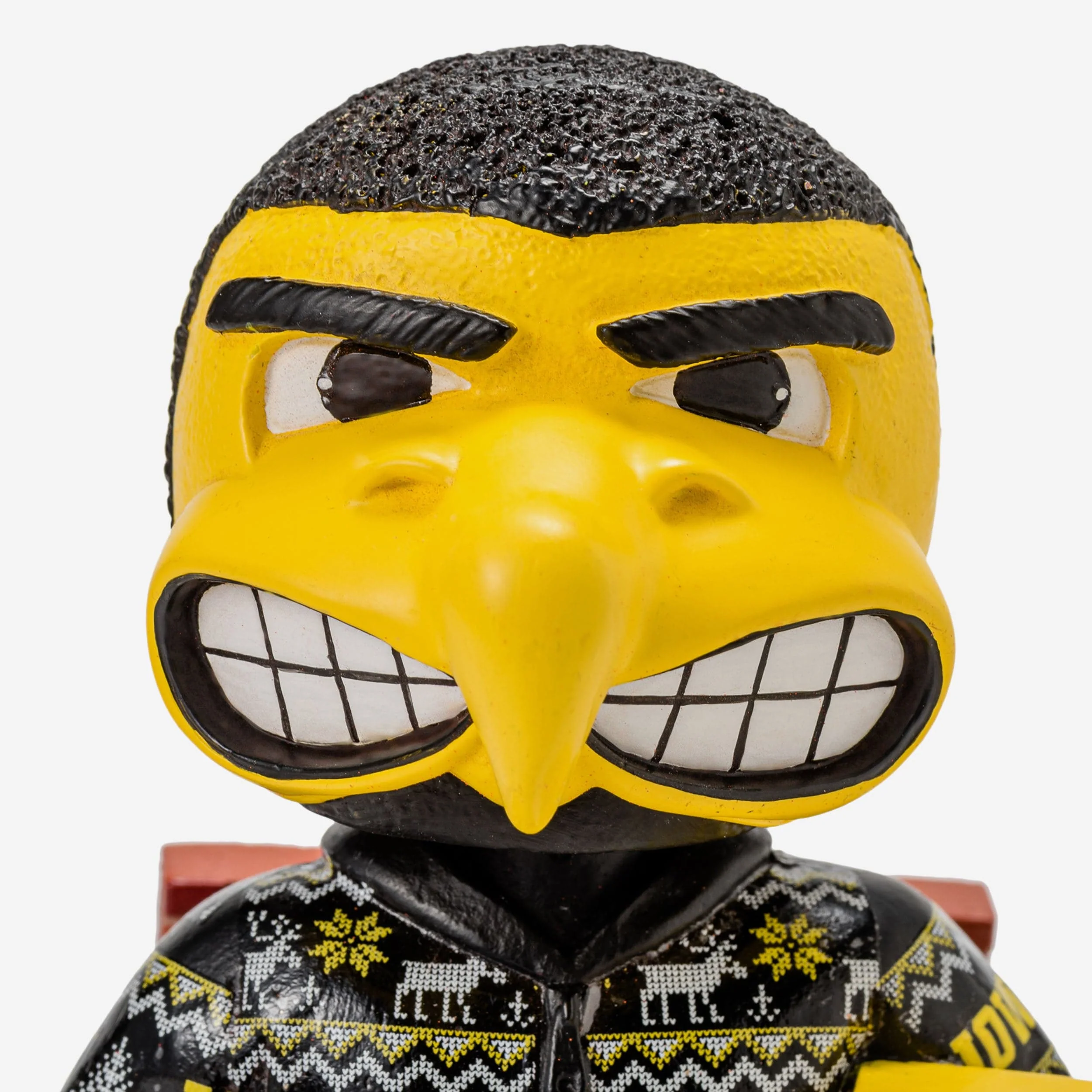 Herky The Hawk Iowa Hawkeyes Holiday Mascot Bobblehead - Image 2