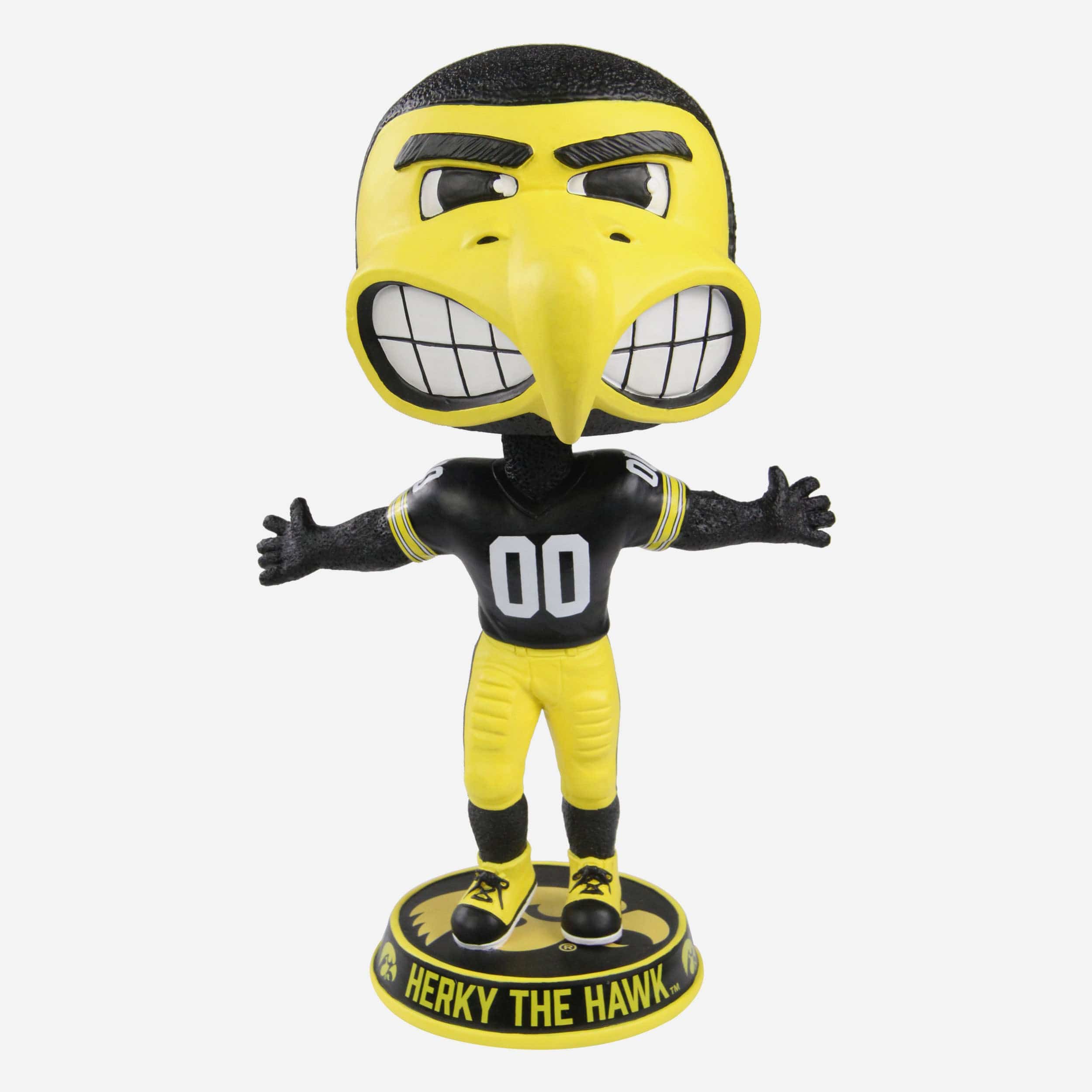 Herky the Hawk Iowa Hawkeyes Mascot Bighead Bobblehead