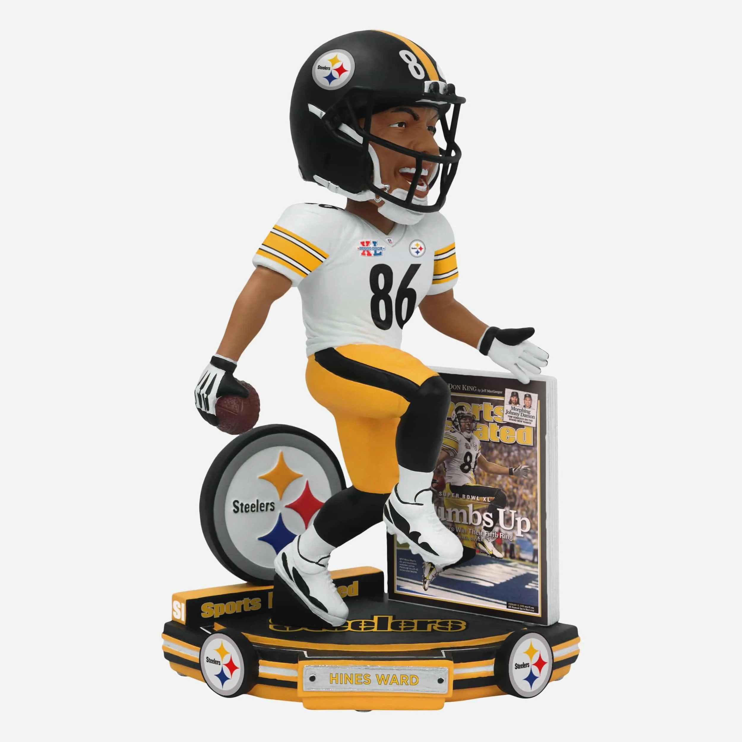 Hines Ward Pittsburgh Steelers Thumbs Up Super Bowl Xl Sports Illustrated Cover Bobblehead