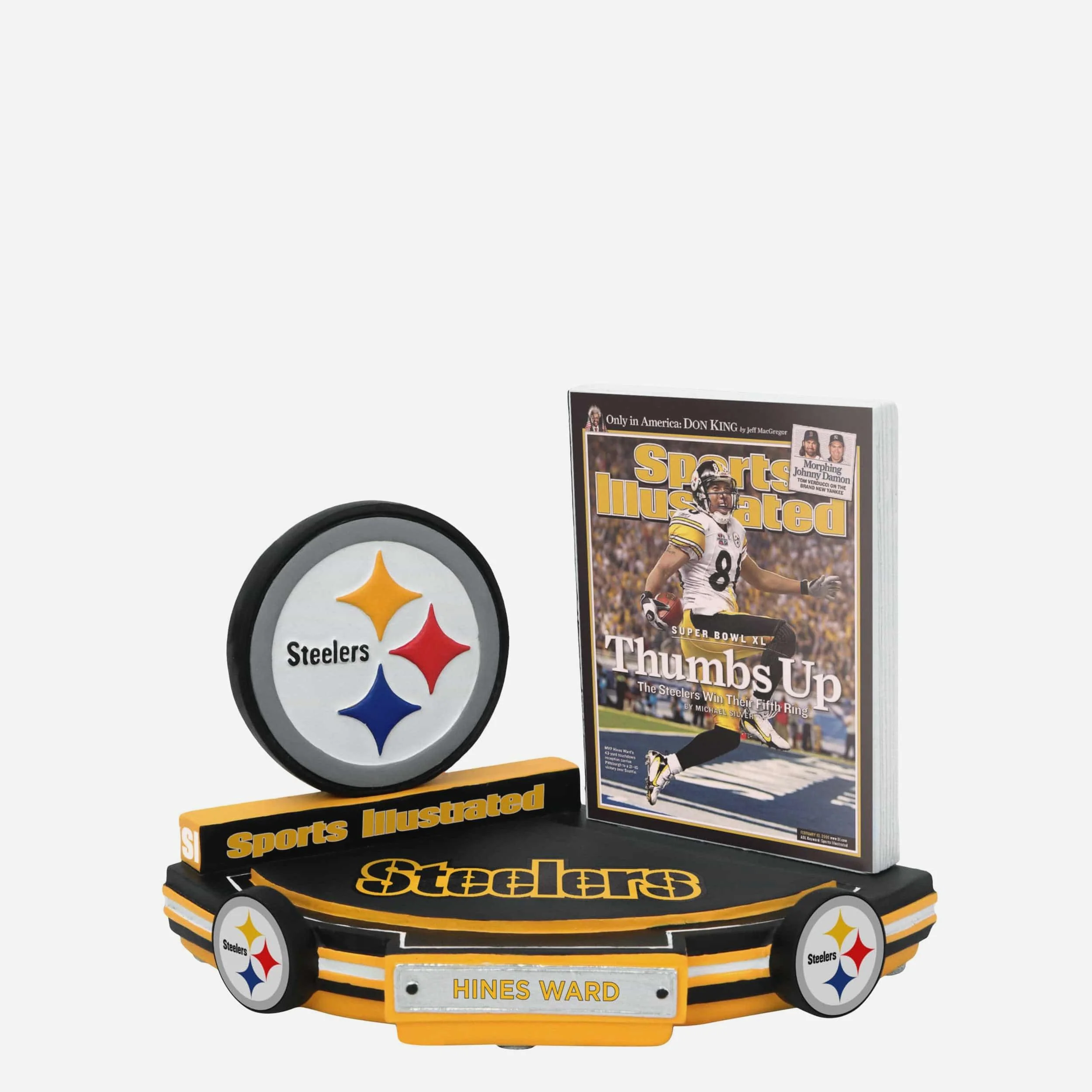 Hines Ward Pittsburgh Steelers Thumbs Up Super Bowl Xl Sports Illustrated Cover Bobblehead - Image 4