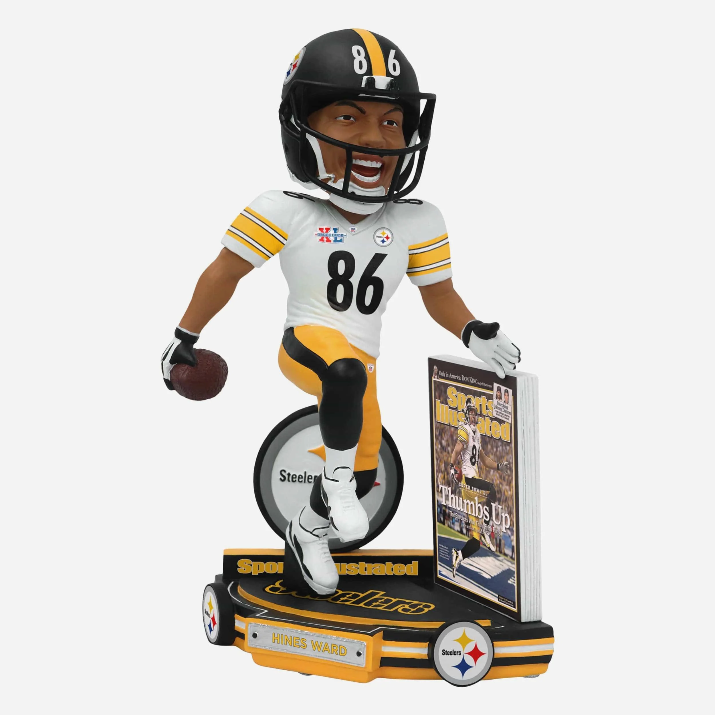 Hines Ward Pittsburgh Steelers Thumbs Up Super Bowl Xl Sports Illustrated Cover Bobblehead - Image 5