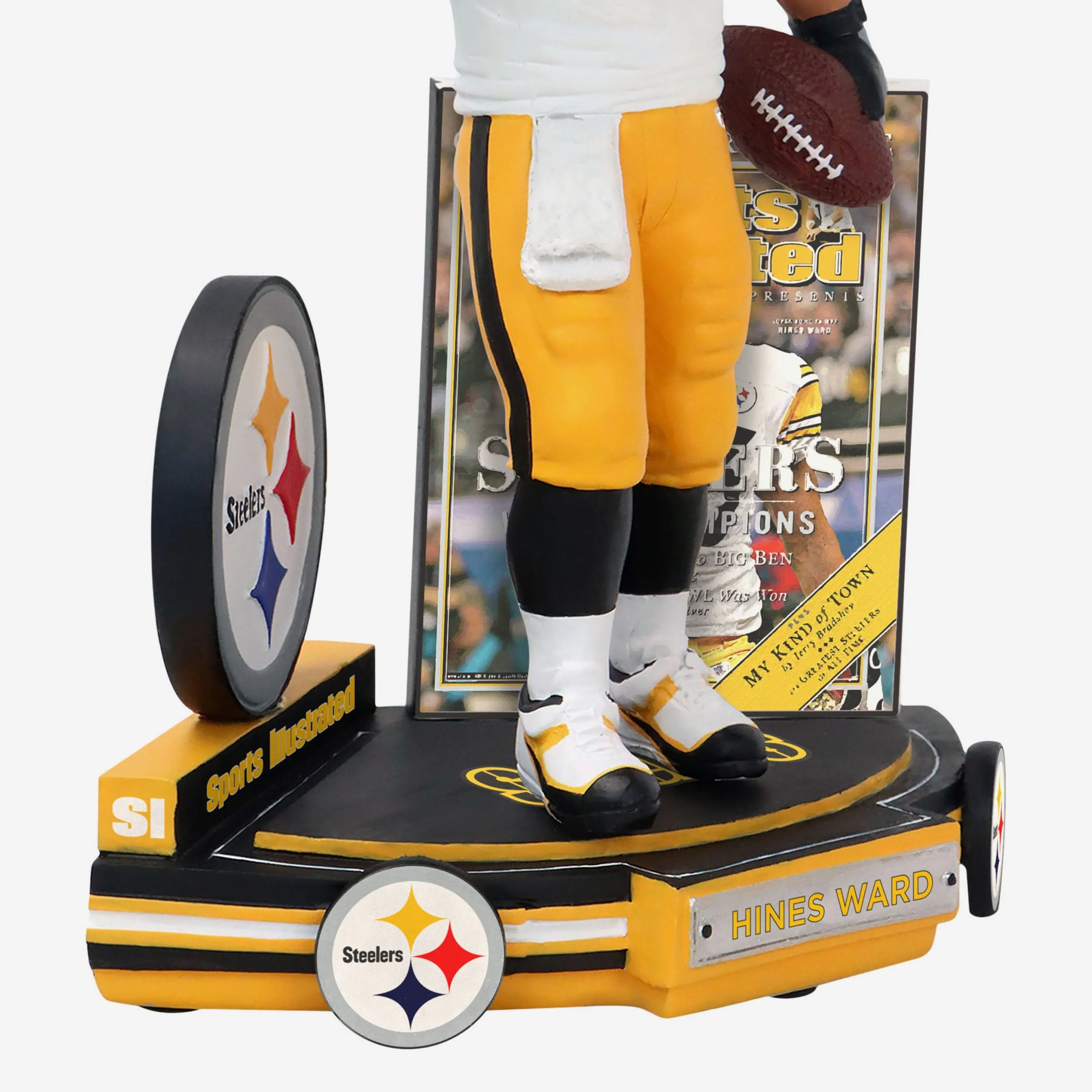 Hines Ward Pittsburgh Steelers XL World Champions Sports Illustrated Cover Bobblehead - Image 3