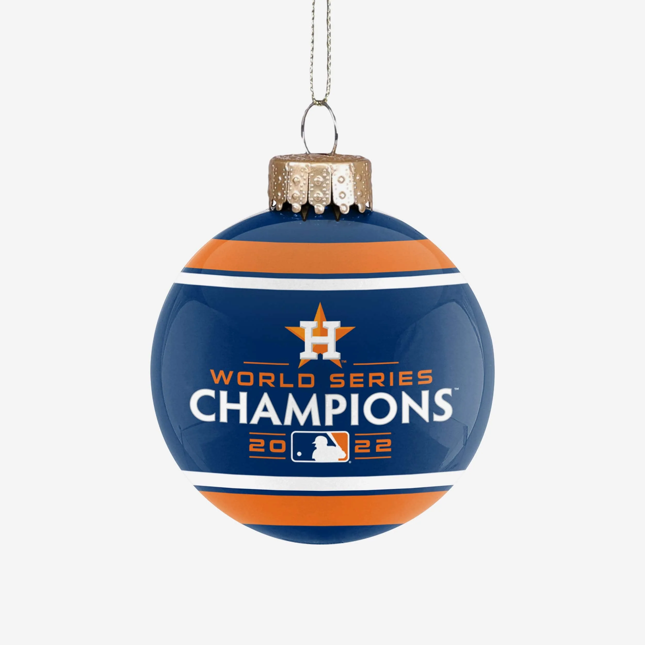 Houston Astros 2022 World Series Champions Glass Ball Ornament