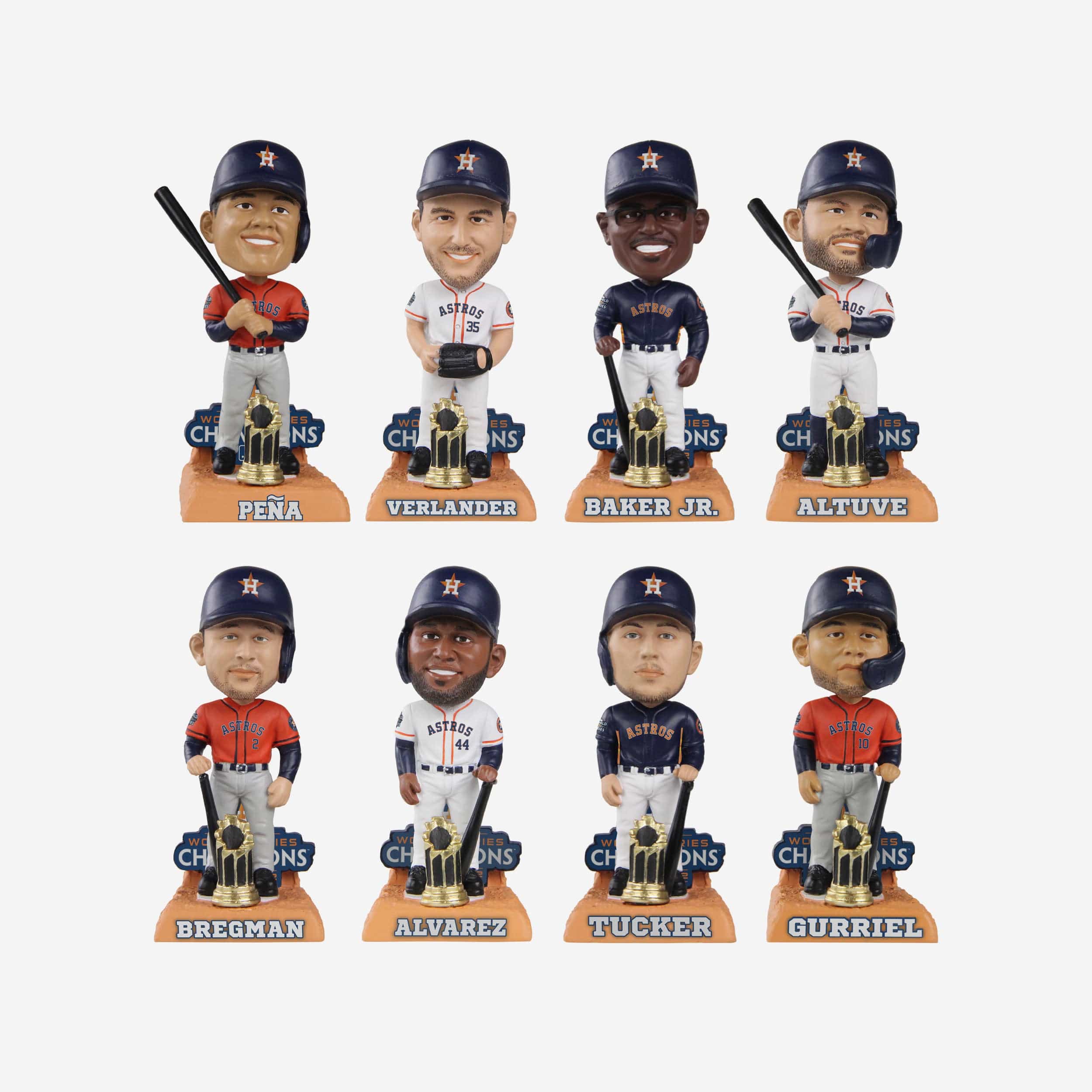 Houston Astros 2022 World Series Champions Mini Bobblehead Boxed Set