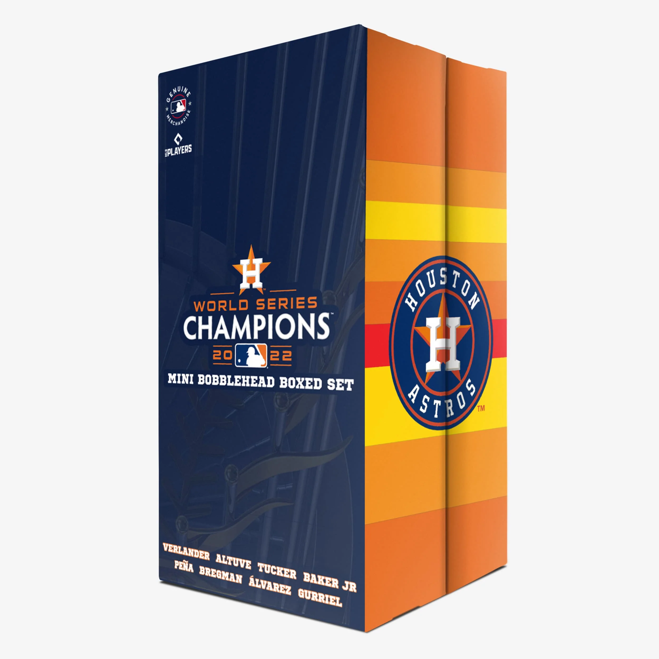 Houston Astros 2022 World Series Champions Mini Bobblehead Boxed Set - Image 3