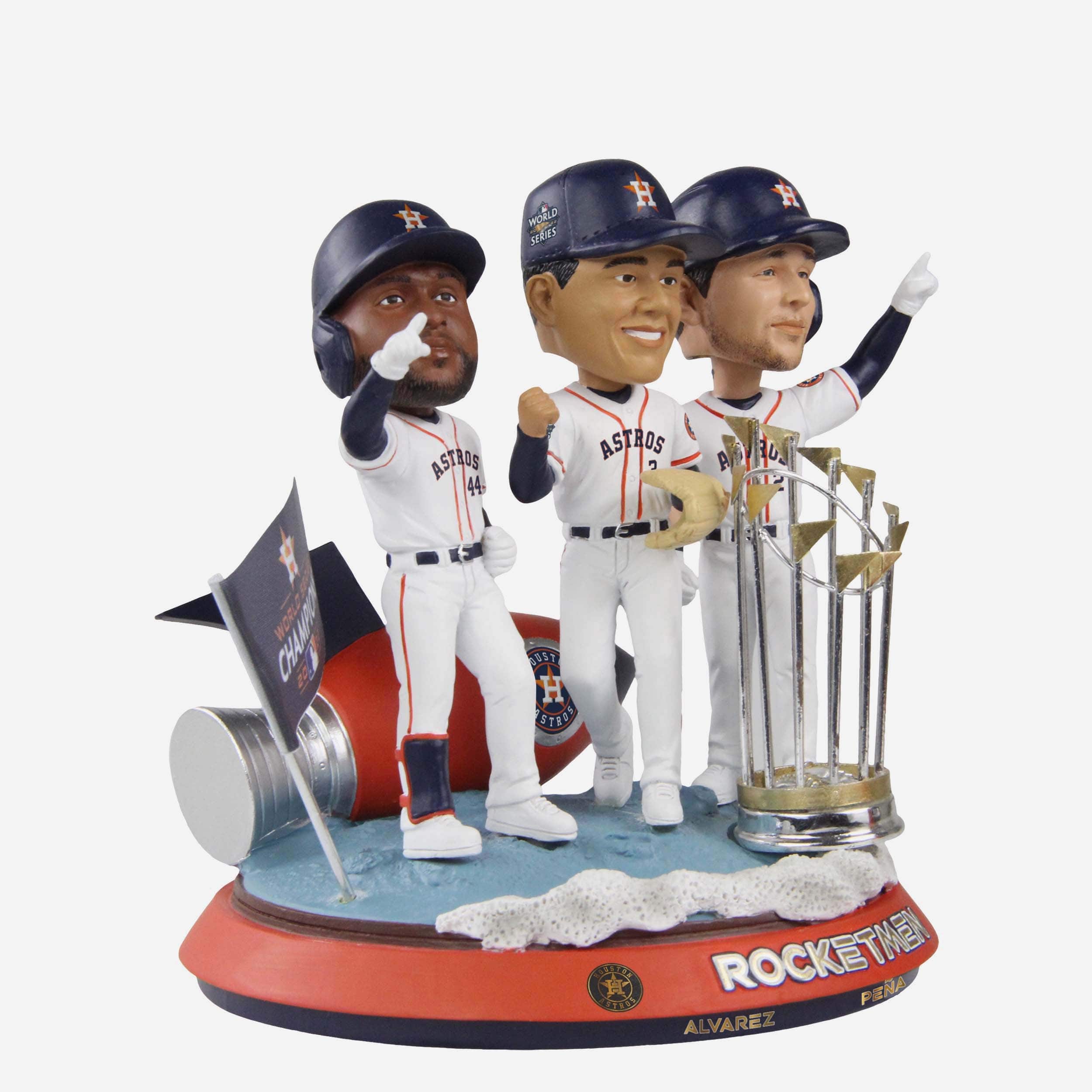 Houston Astros 2022 World Series Champions Rocketmen Mini Bobblehead Scene - Image 5