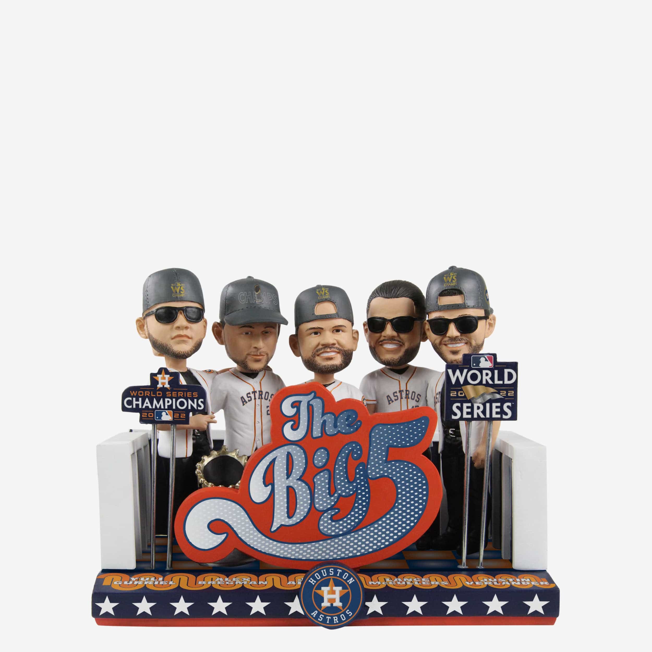 Houston Astros 2022 World Series Champions The Big Five Mini Bobblehead Scene