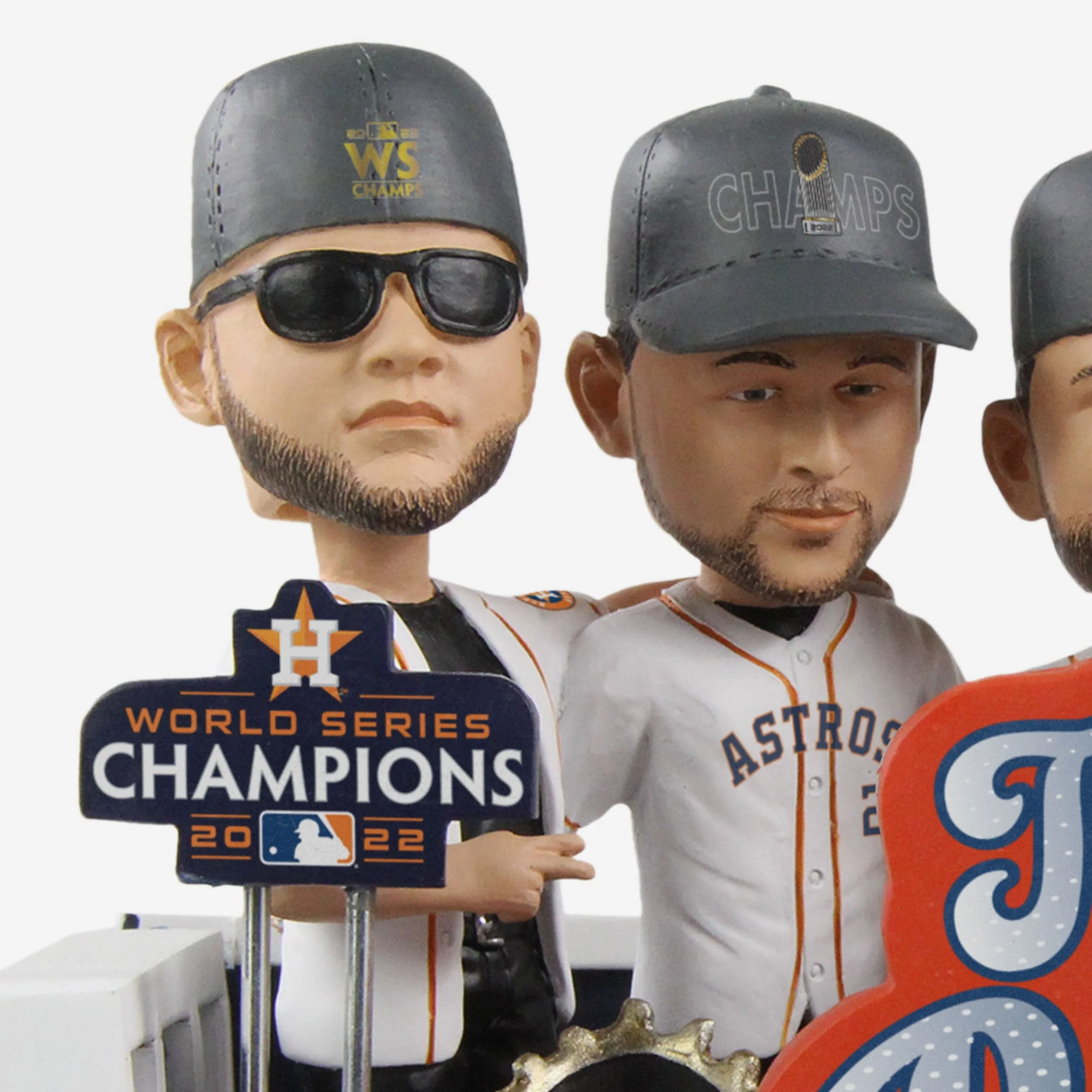 Houston Astros 2022 World Series Champions The Big Five Mini Bobblehead Scene - Image 2