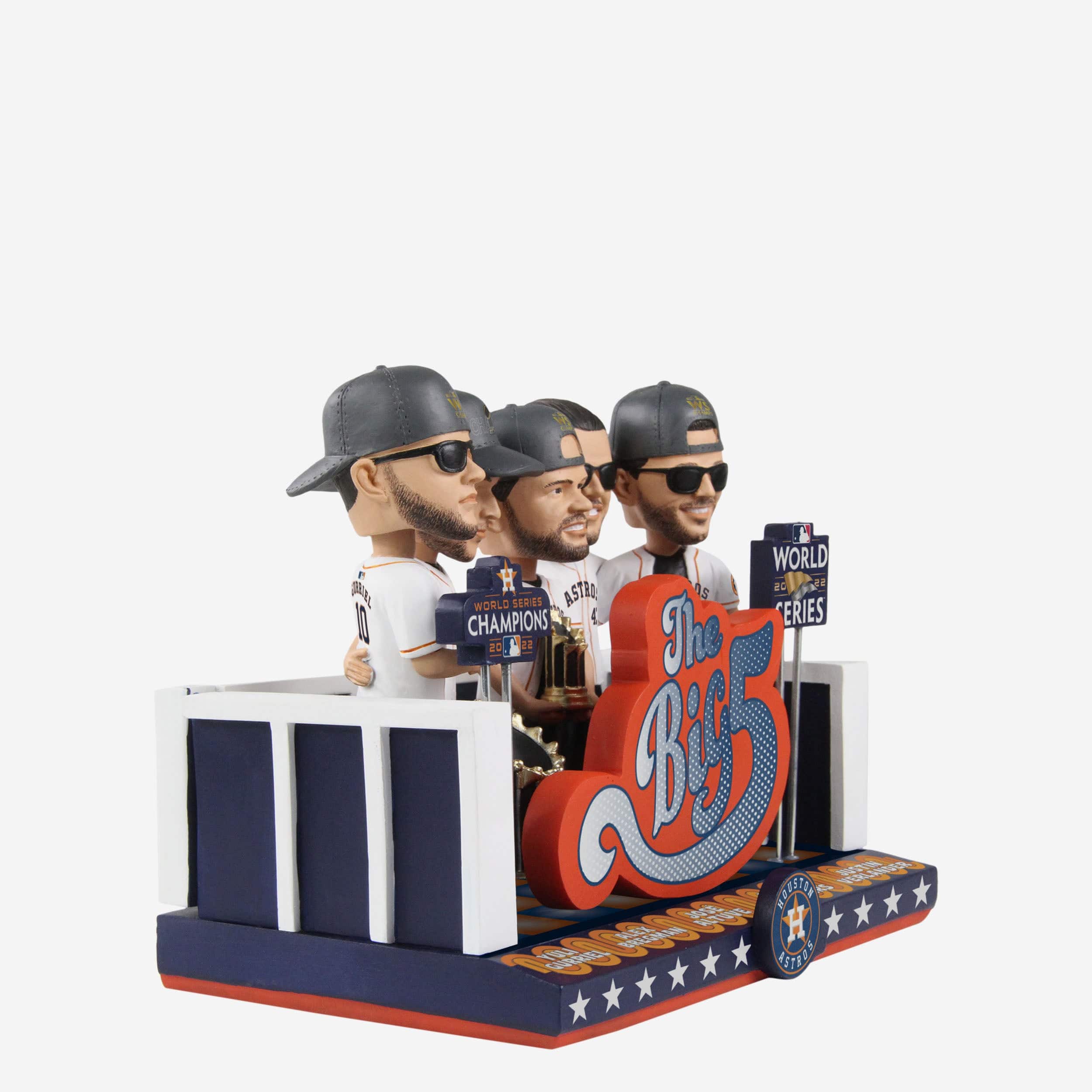 Houston Astros 2022 World Series Champions The Big Five Mini Bobblehead Scene - Image 5