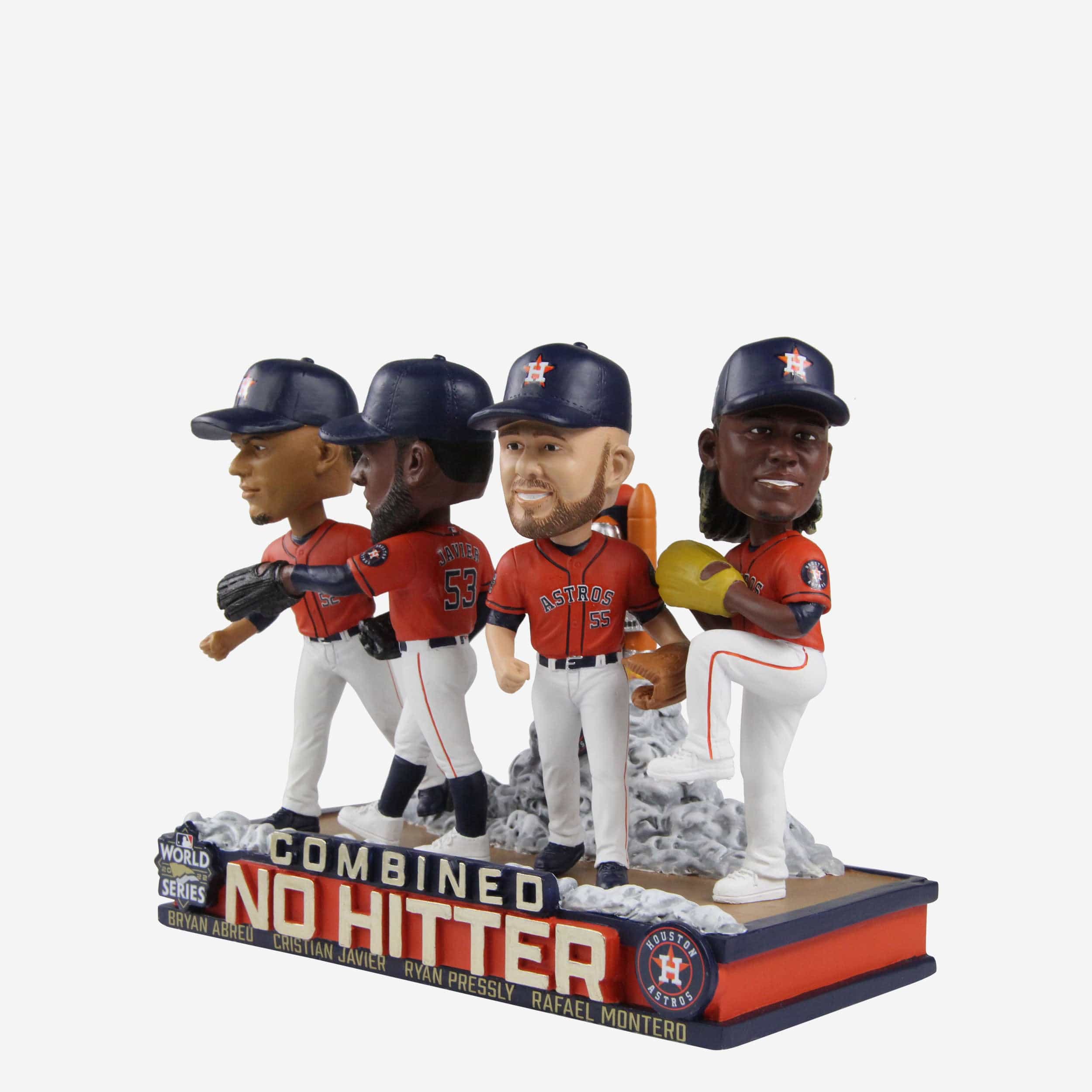 Houston Astros 2022 World Series Combined No Hitter Mini Bobblehead Scene - Image 2