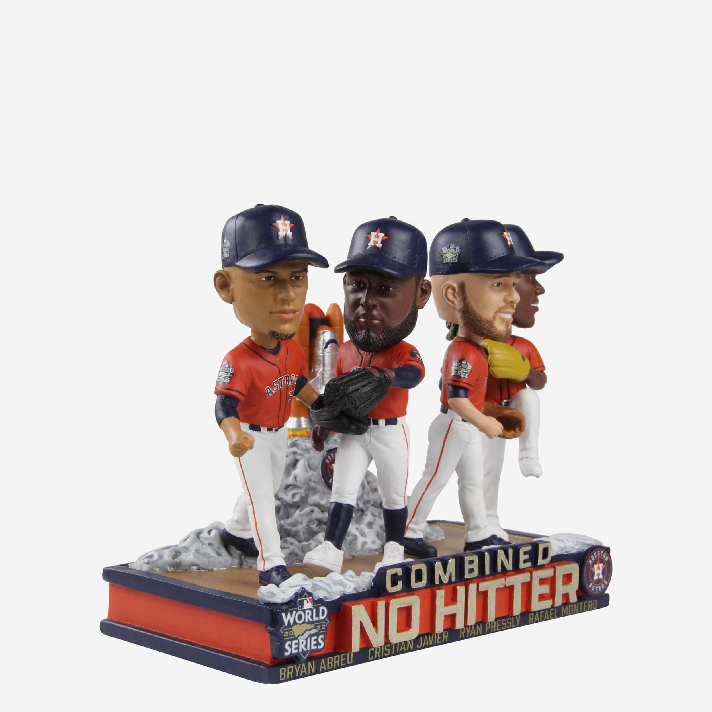 Houston Astros 2022 World Series Combined No Hitter Mini Bobblehead Scene - Image 4