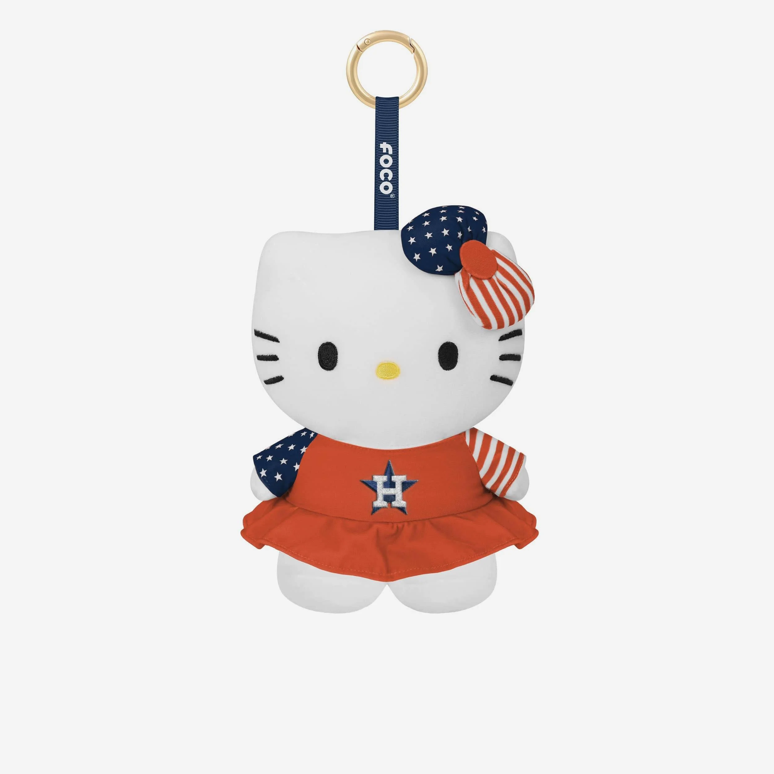 Houston Astros Americana Plush Hello Kitty® Bag Charm Keychain