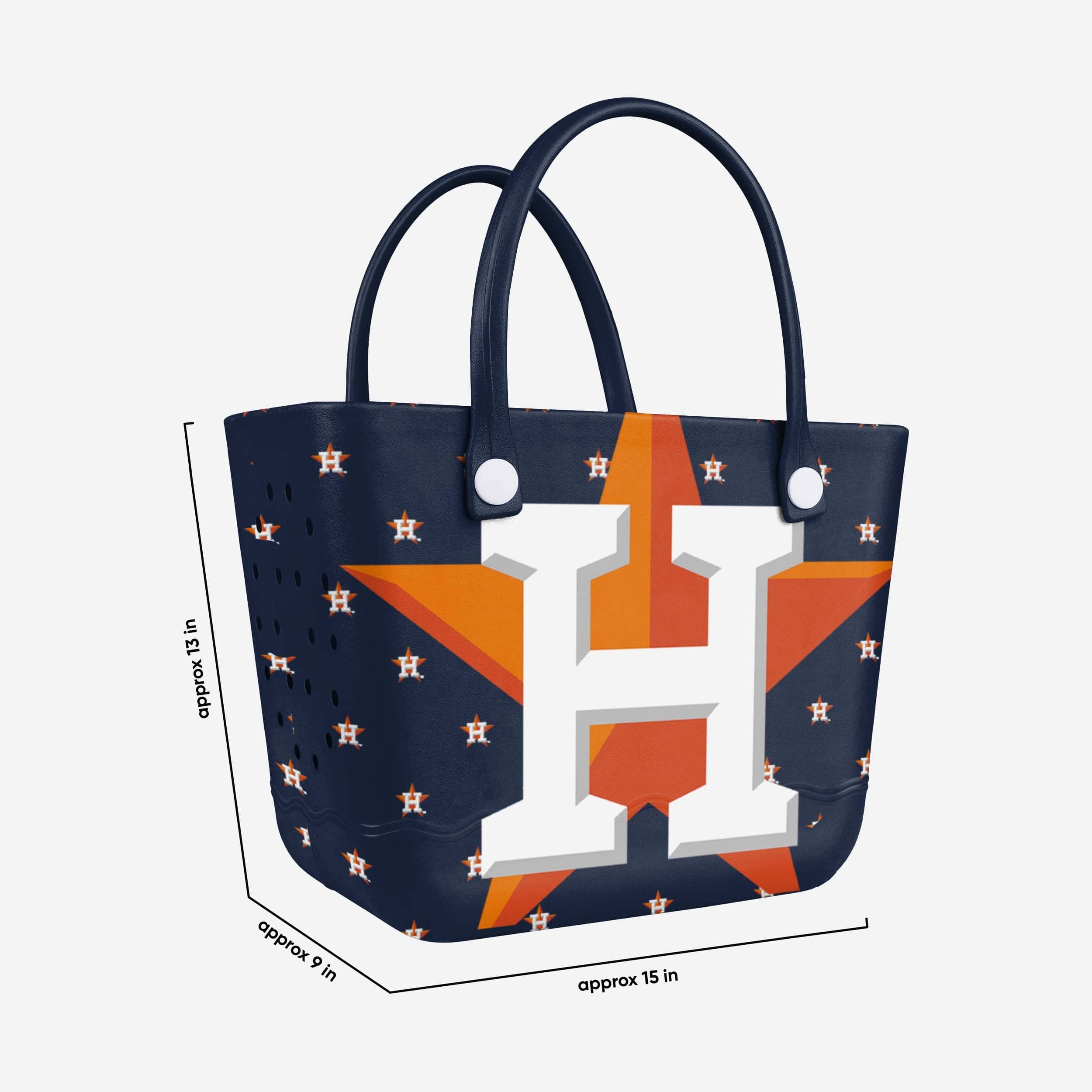 Houston Astros Big Logo Mini Print Tailgate Tote Bag - Image 3