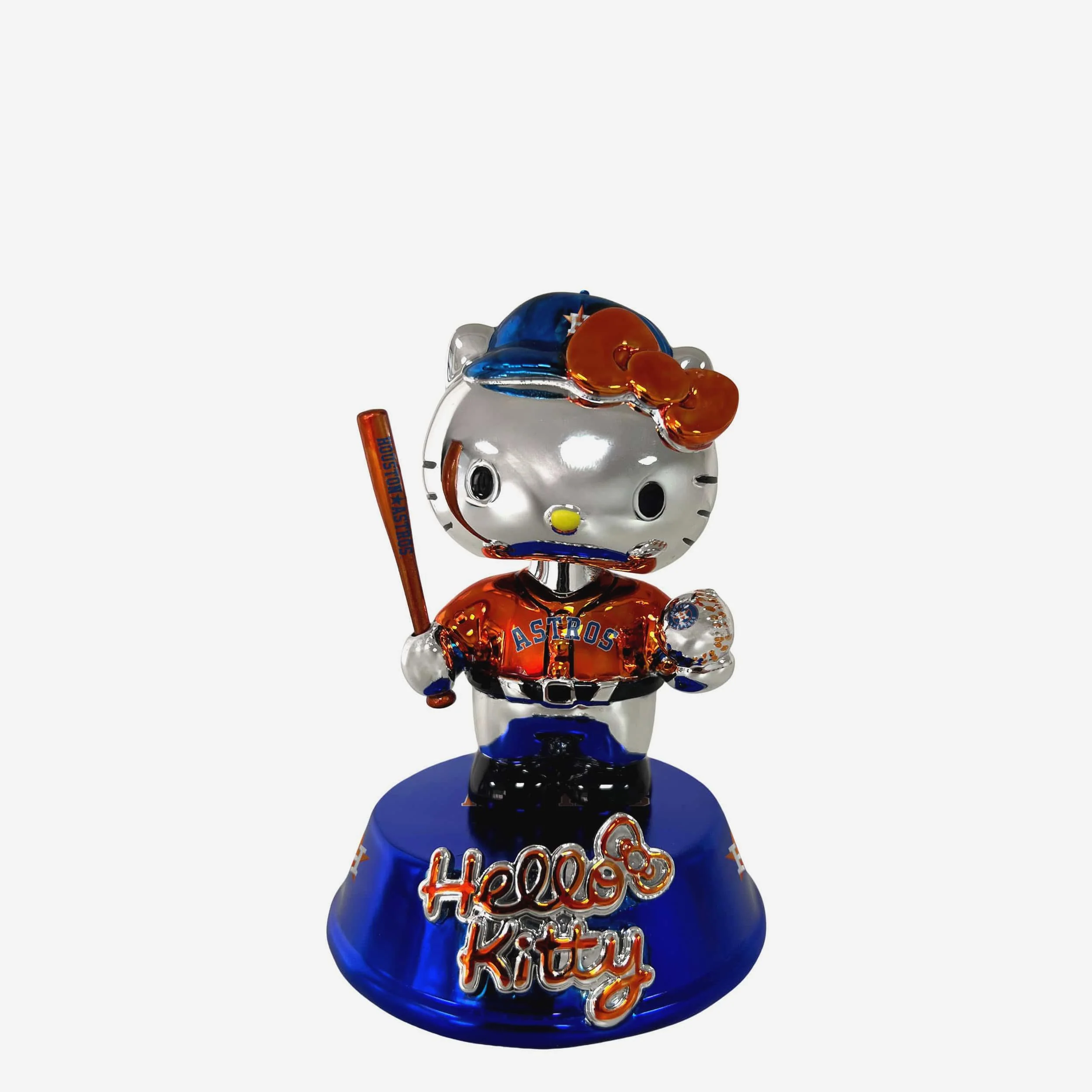 Houston Astros Hello Kitty® Electroplated Edition Mini Bobblehead