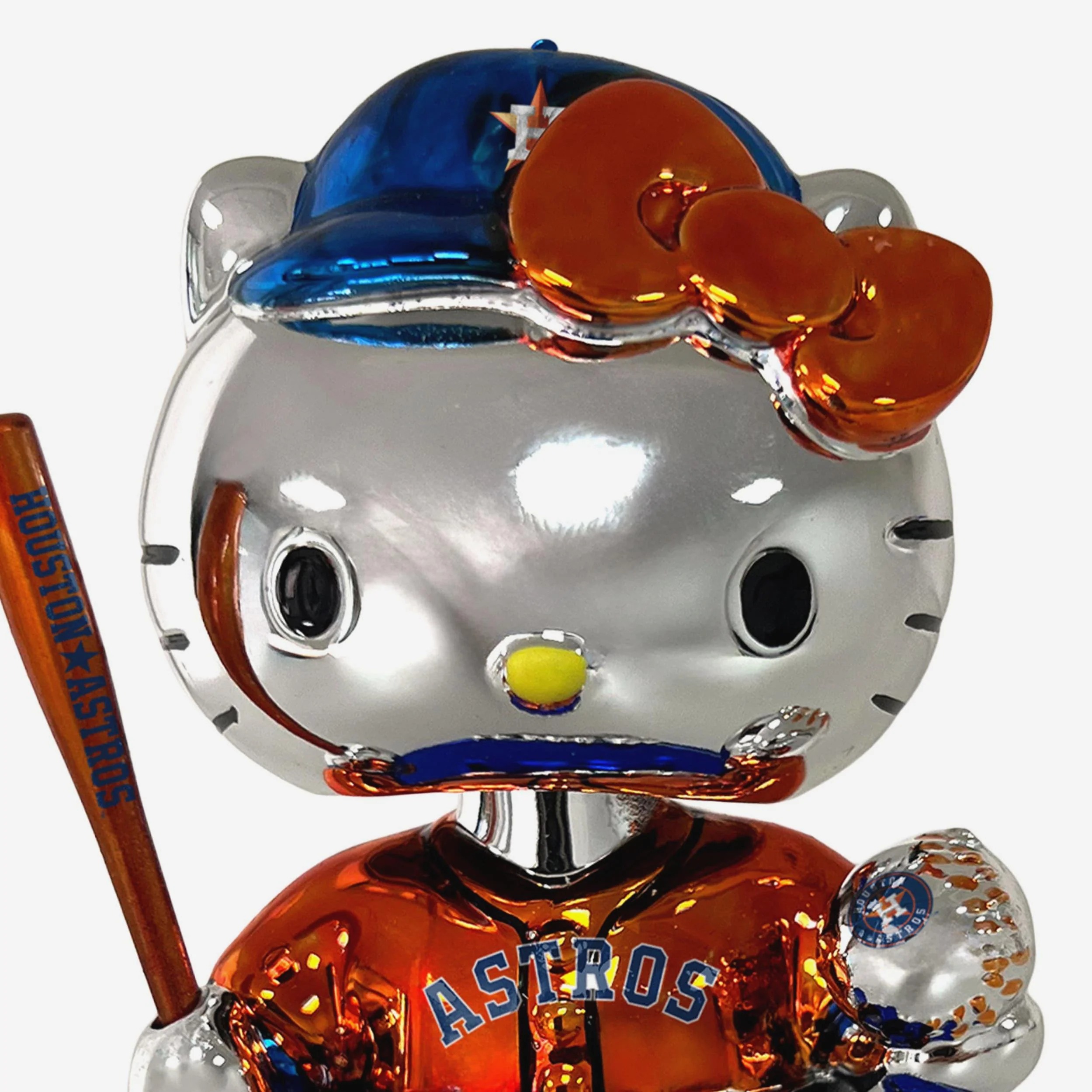 Houston Astros Hello Kitty® Electroplated Edition Mini Bobblehead - Image 2