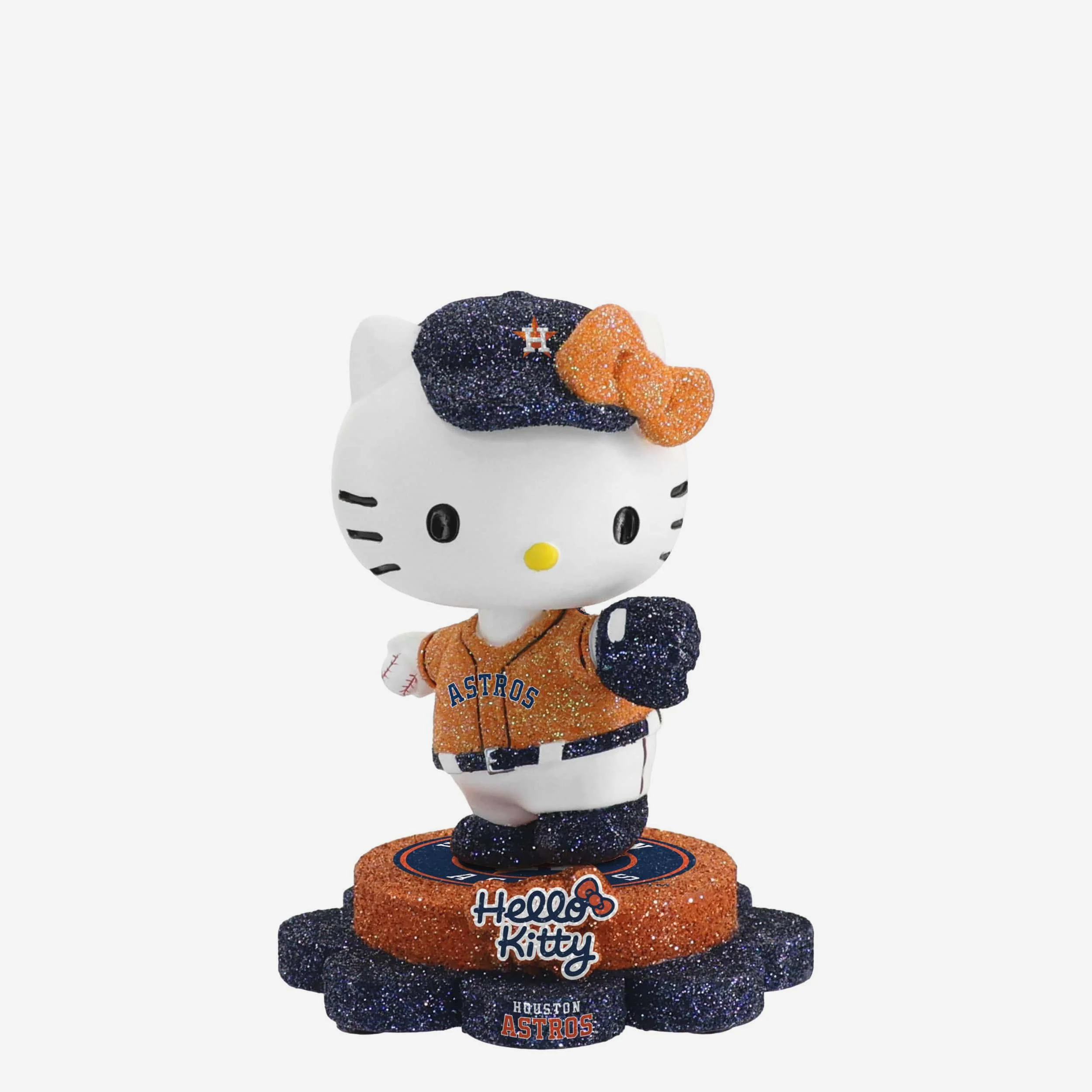 Houston Astros Hello Kitty® Glitter Mini Bobblehead