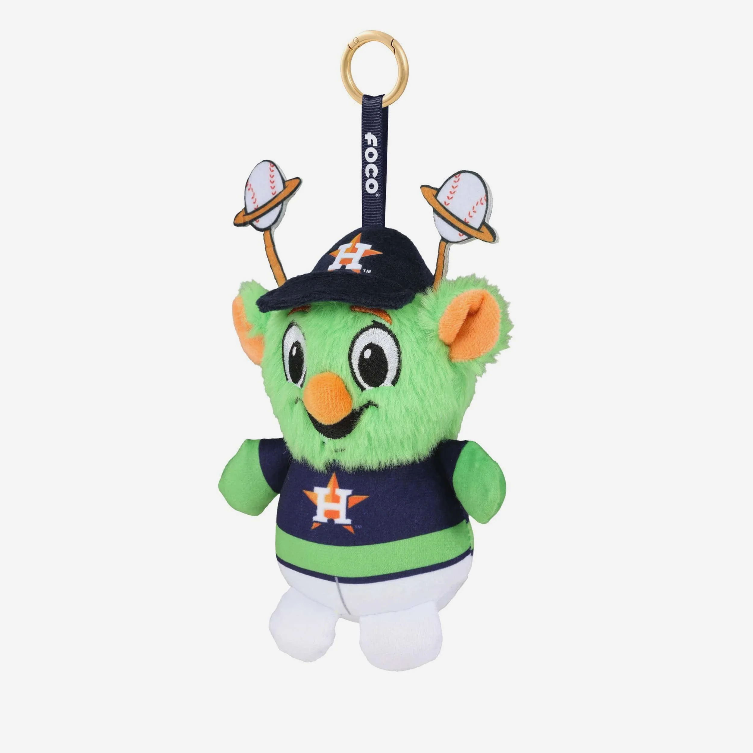 Houston Astros Plush Teamie Beanie Mascot Bag Charm Keychain - Image 3