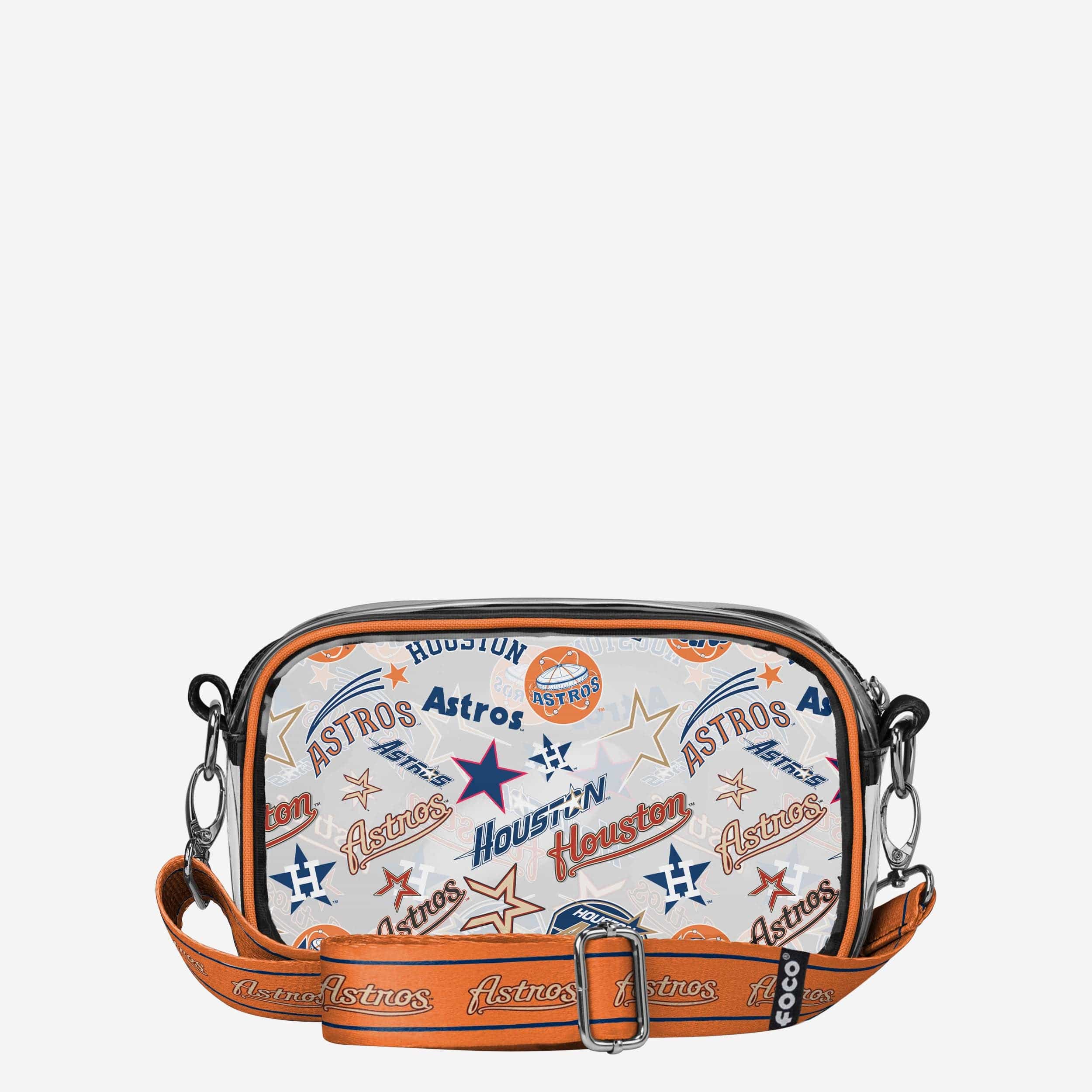 Houston Astros Repeat Retro Print Clear Crossbody Bag - Image 5