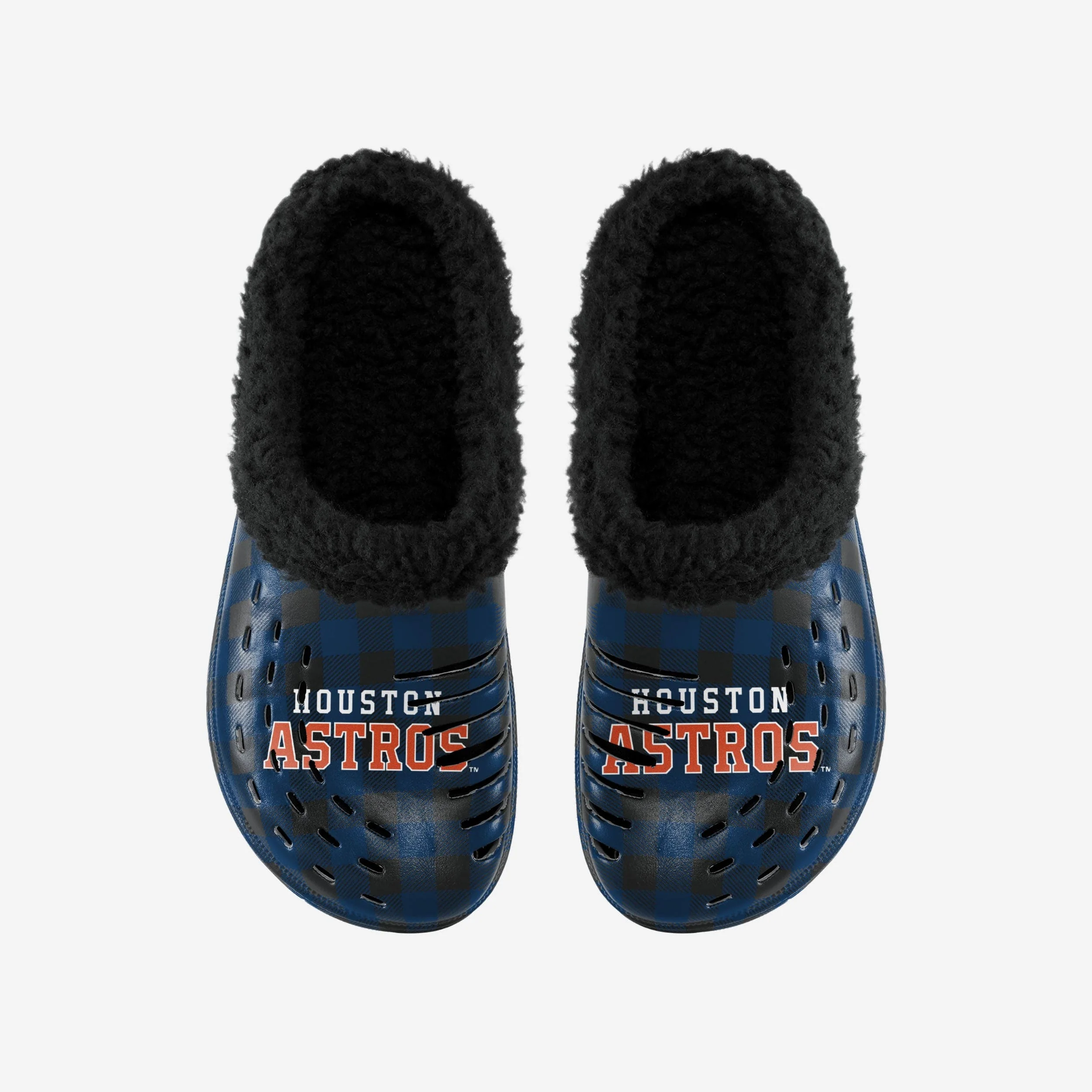 Houston Astros Sherpa Lined Buffalo Check Clog - Image 4