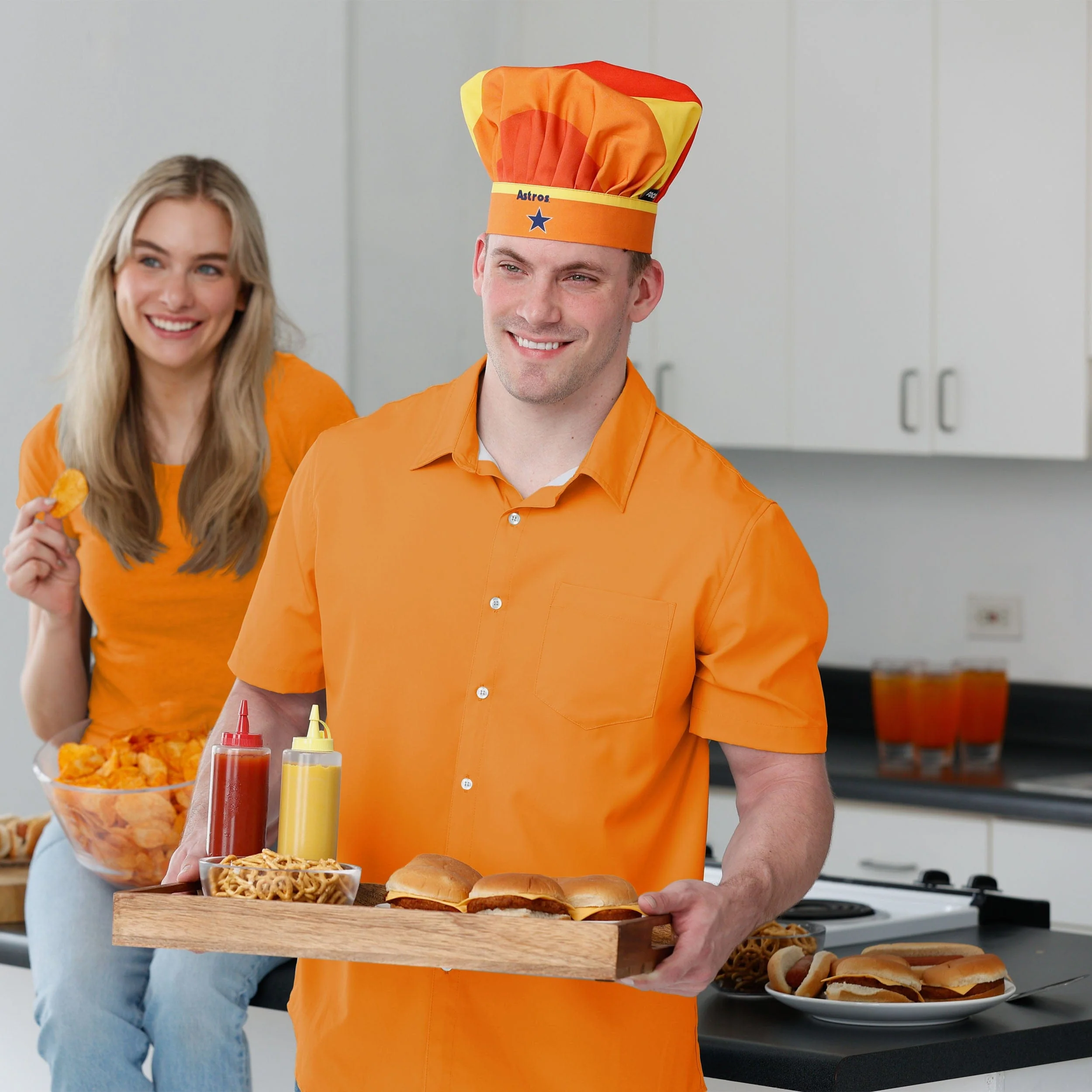 Houston Astros Thematic Chef Hat - Image 3