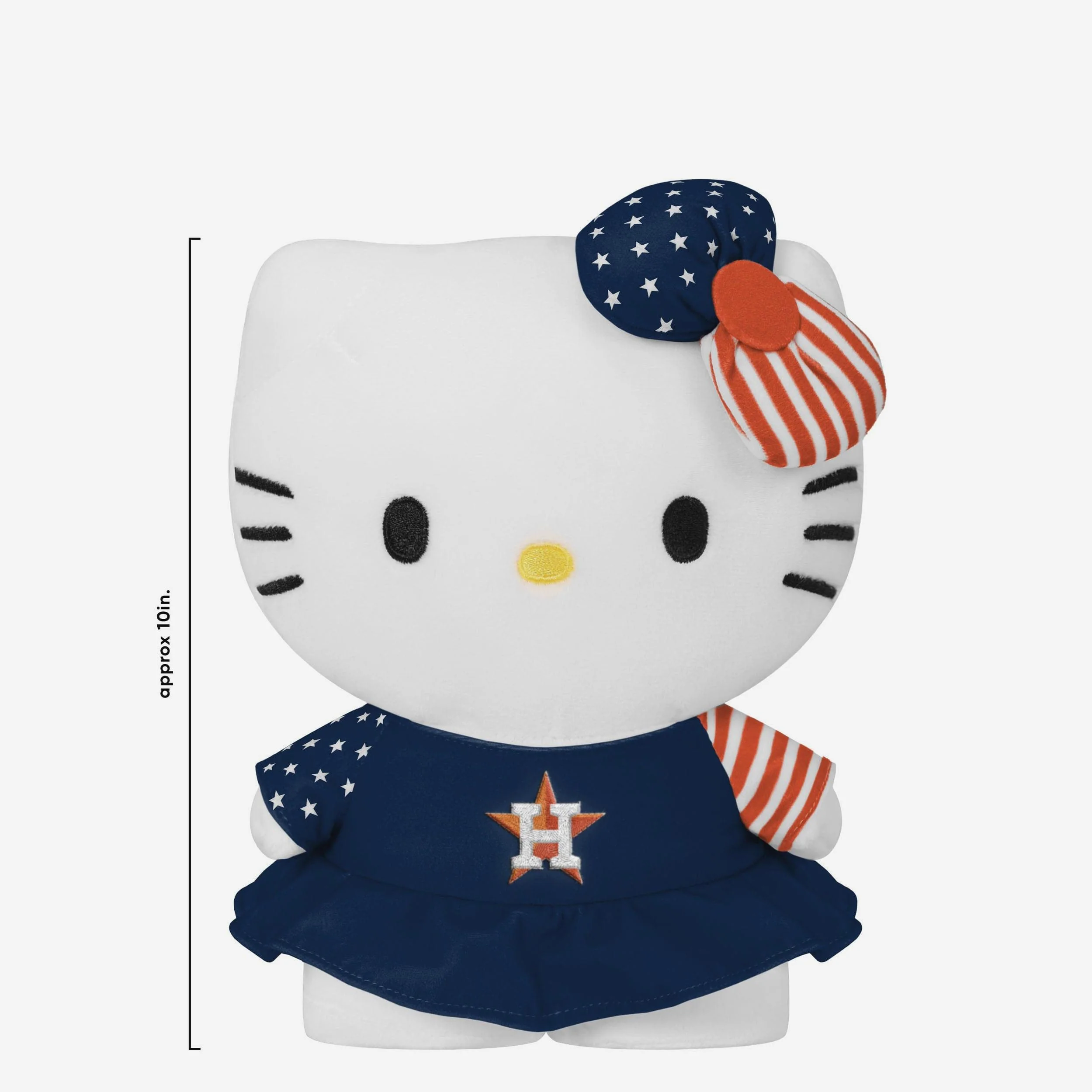 Houston Astros USA Bow Hello Kitty® Americana Plush - Image 2