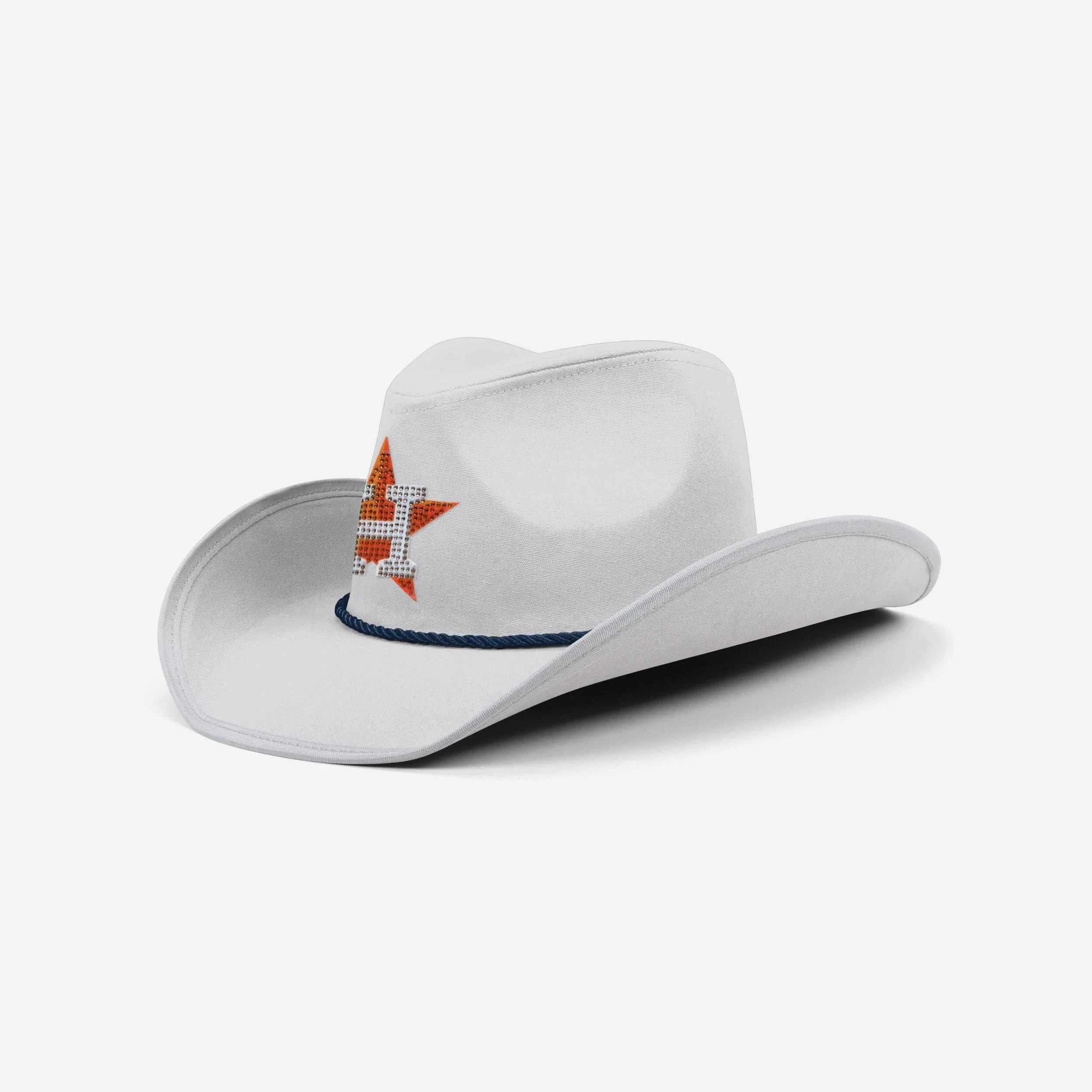 Houston Astros White Rhinestone Logo Cowboy Hat