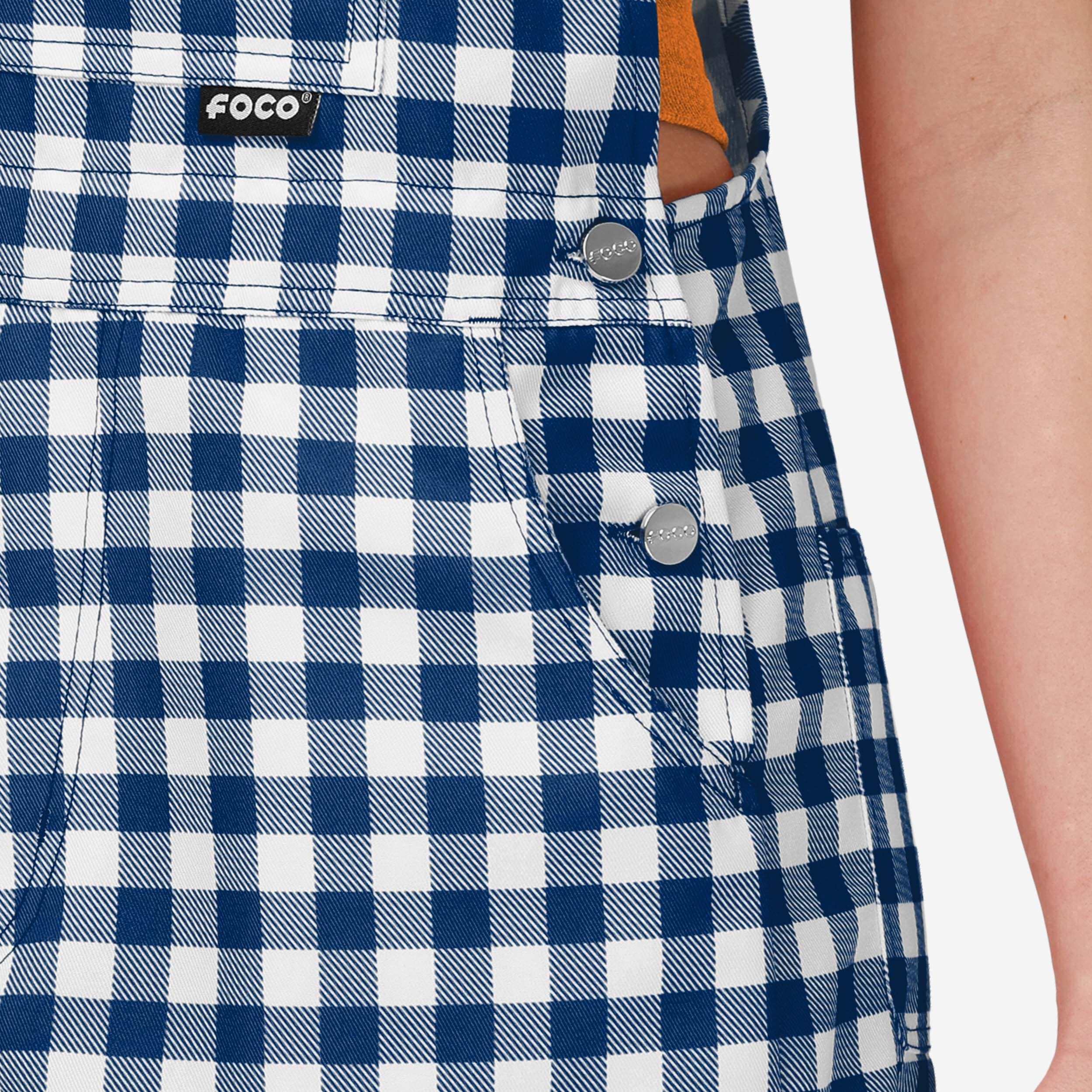 Houston Astros Womens Gingham Check Bib Shortalls - Image 4