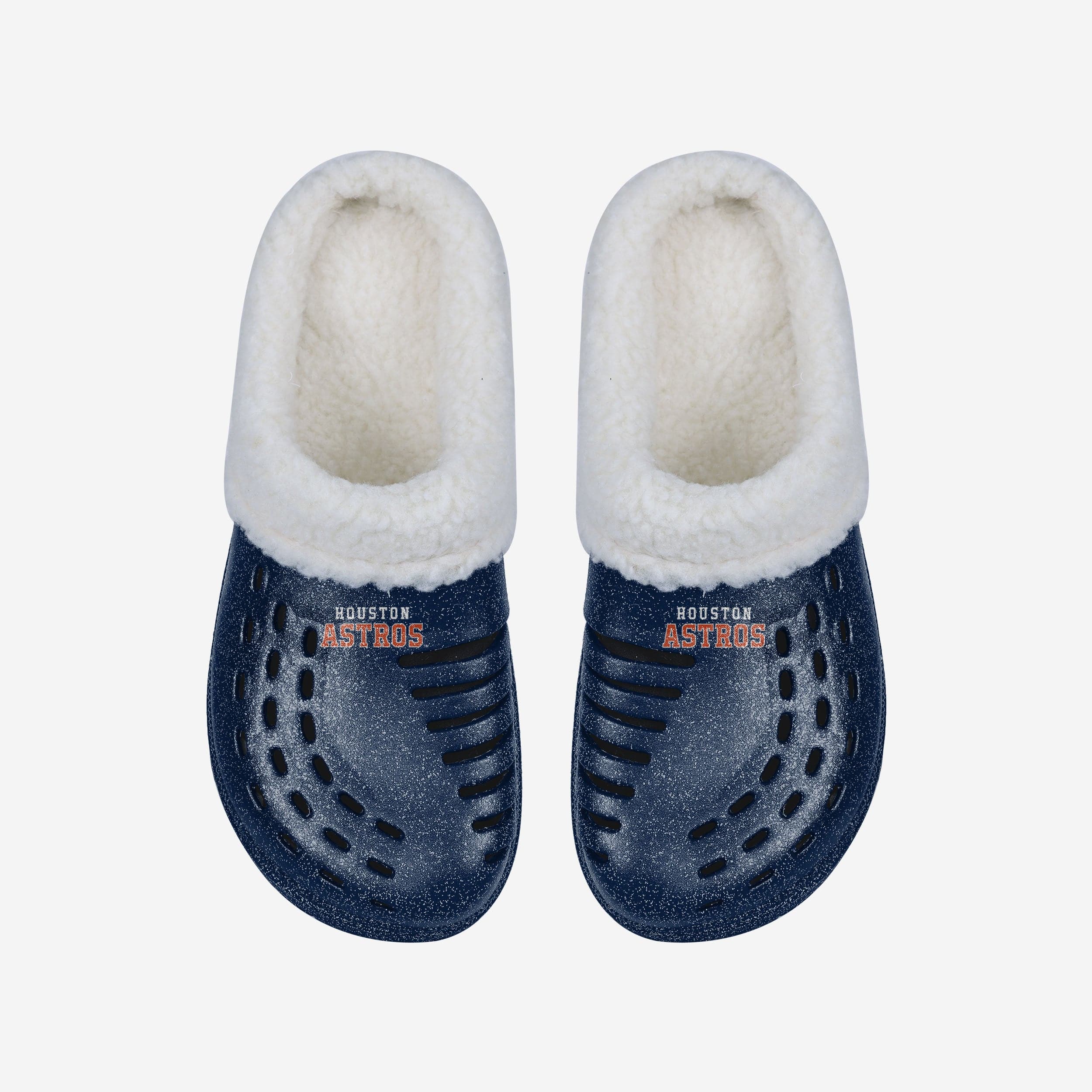 Houston Astros Womens Sherpa Lined Glitter Clog - Image 4