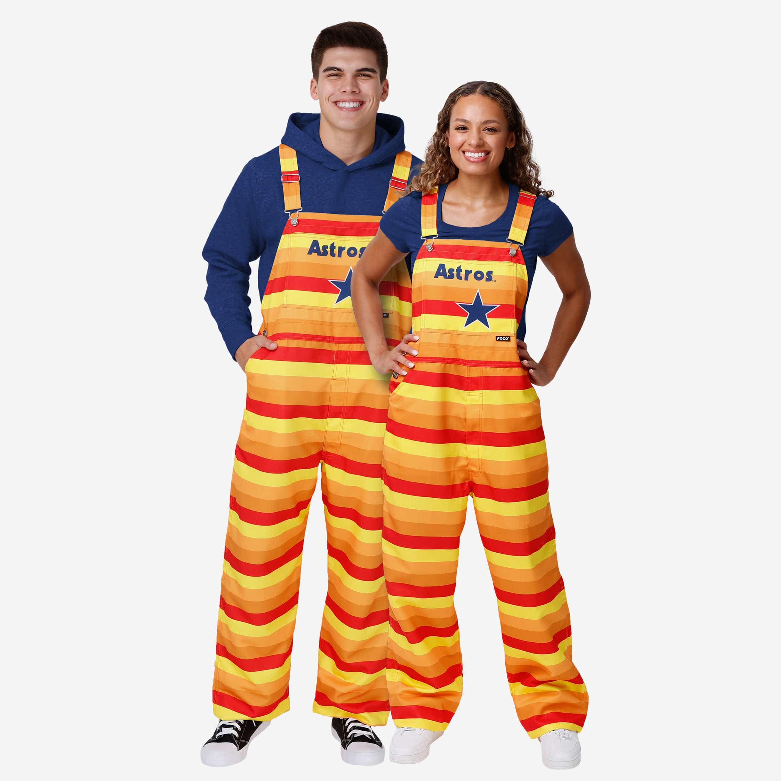 Houston Astros Womens Throwback Thematic Bib Overalls - Image 3