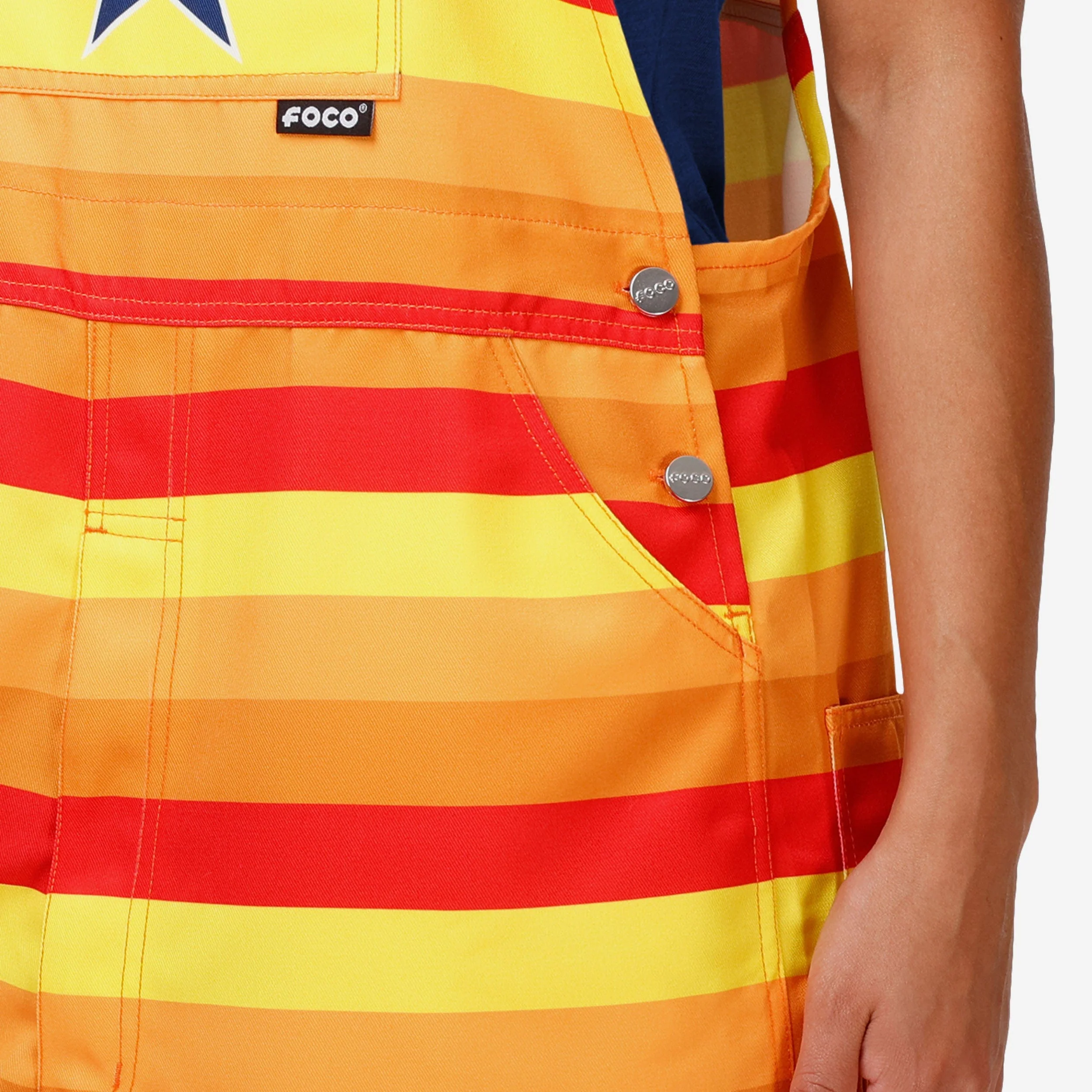 Houston Astros Womens Throwback Thematic Bib Overalls - Image 5