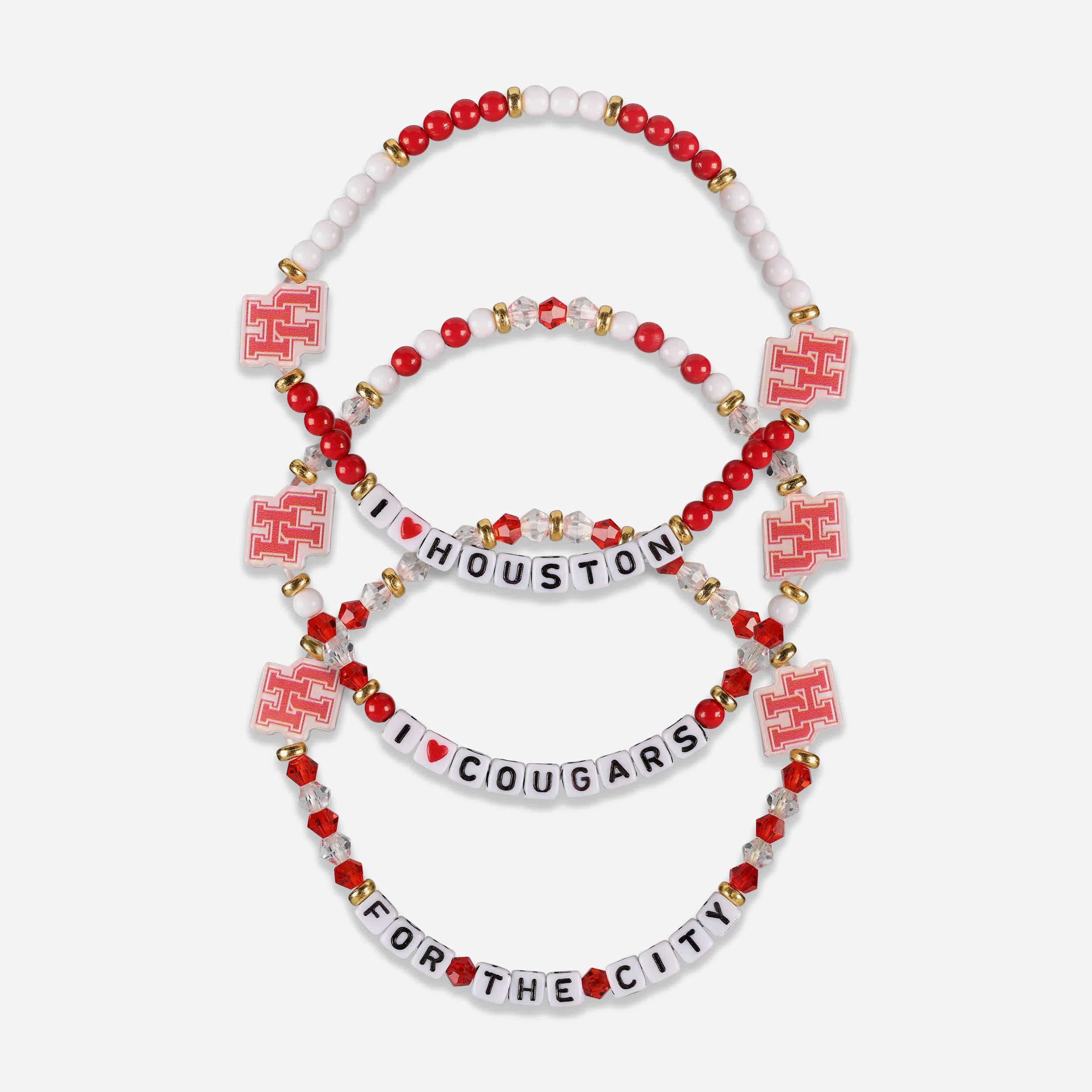 Houston Cougars 3 Pack Friendship Bracelet