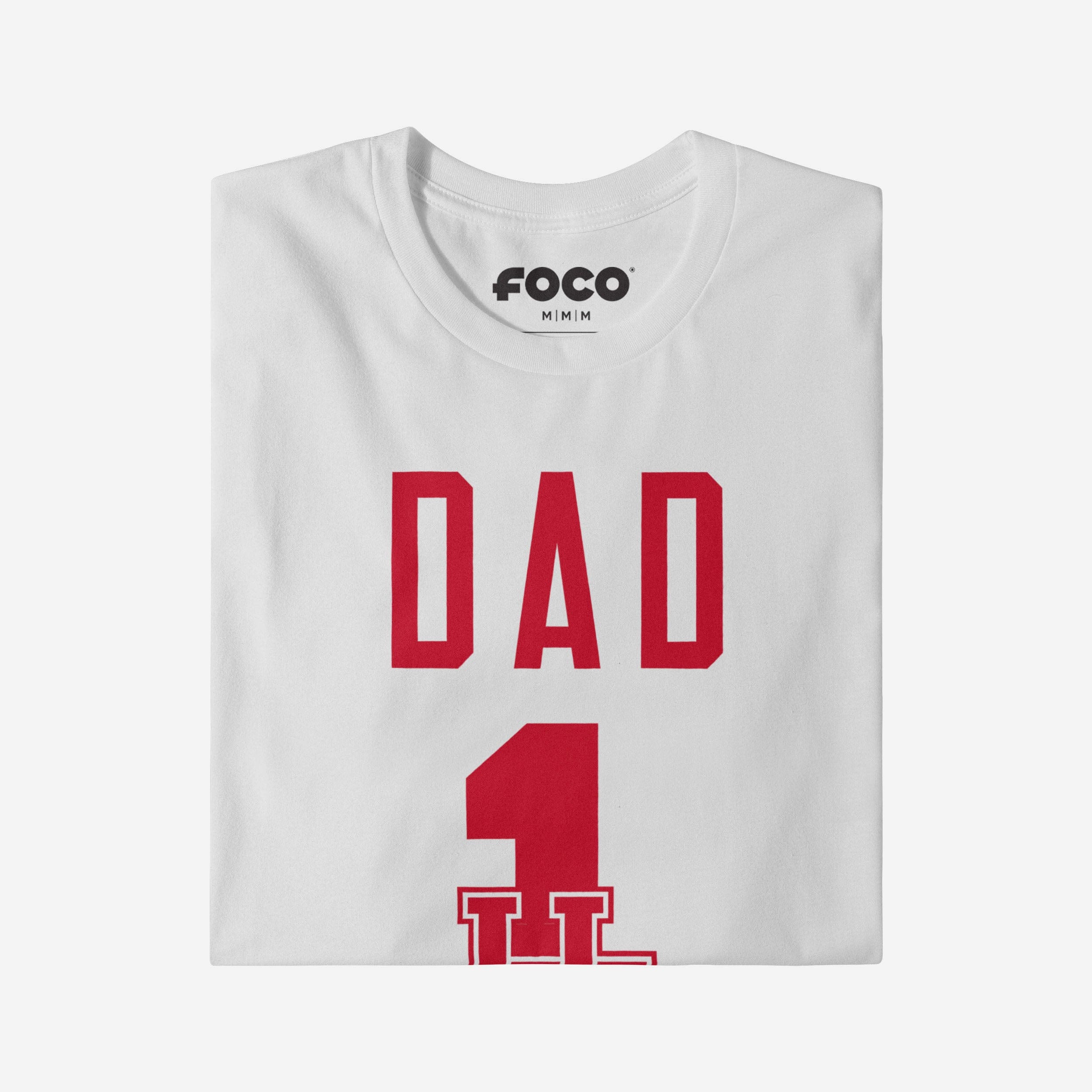 Houston Cougars Number 1 Dad T-Shirt - Image 3