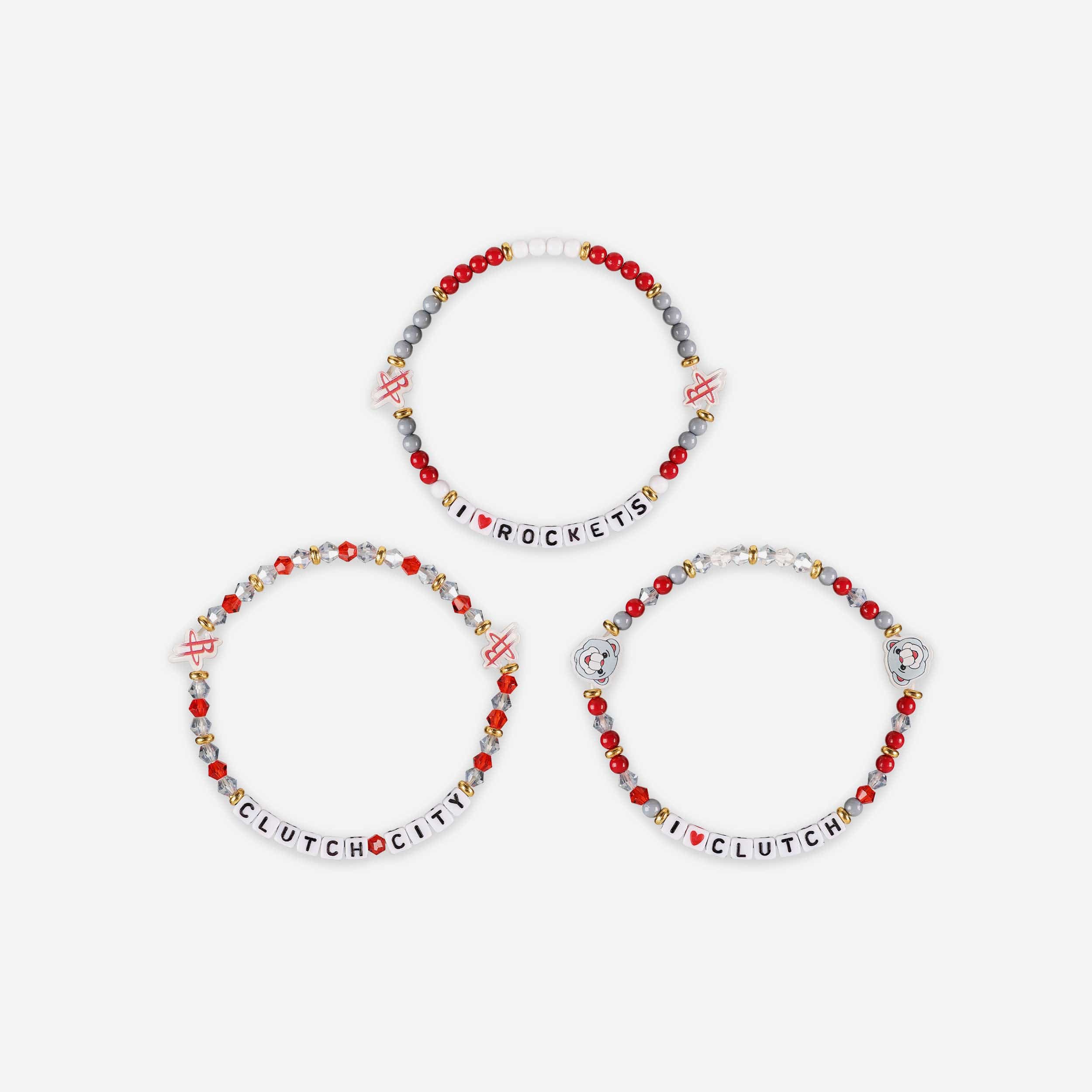 Houston Rockets 3 Pack Friendship Bracelet - Image 3