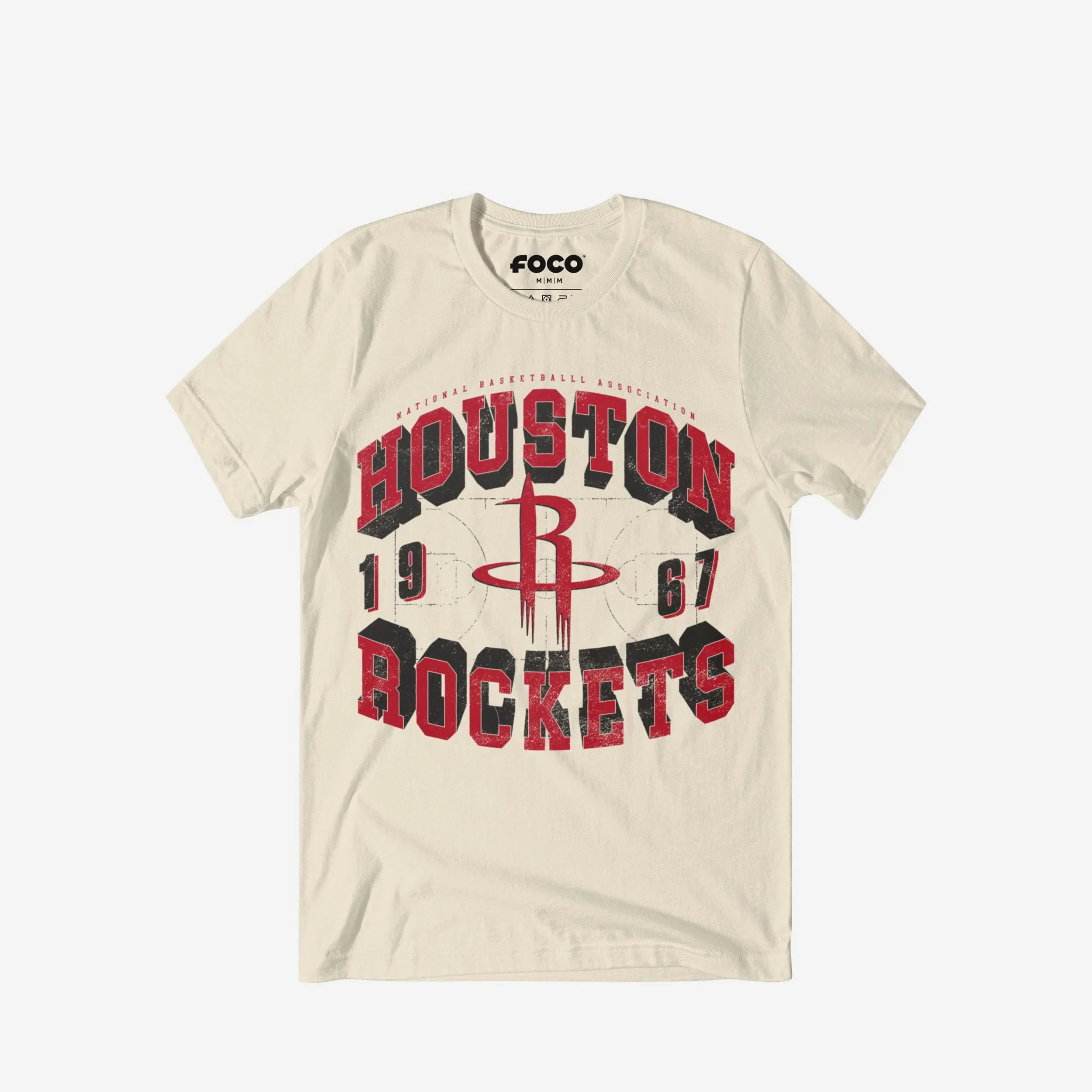 Houston Rockets Court Arched Wordmark T-Shirt