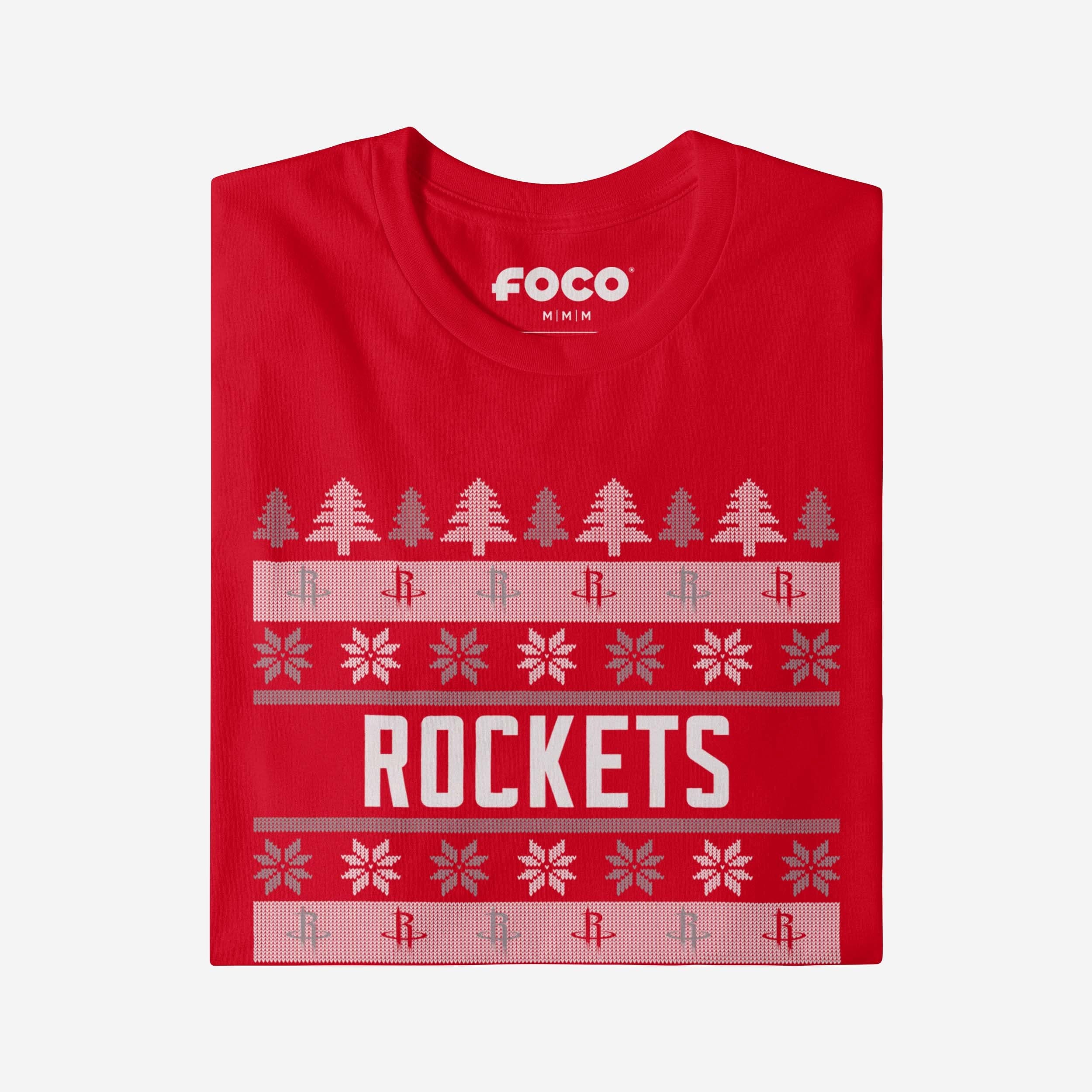 Houston Rockets Holiday Sweater T-Shirt - Image 4