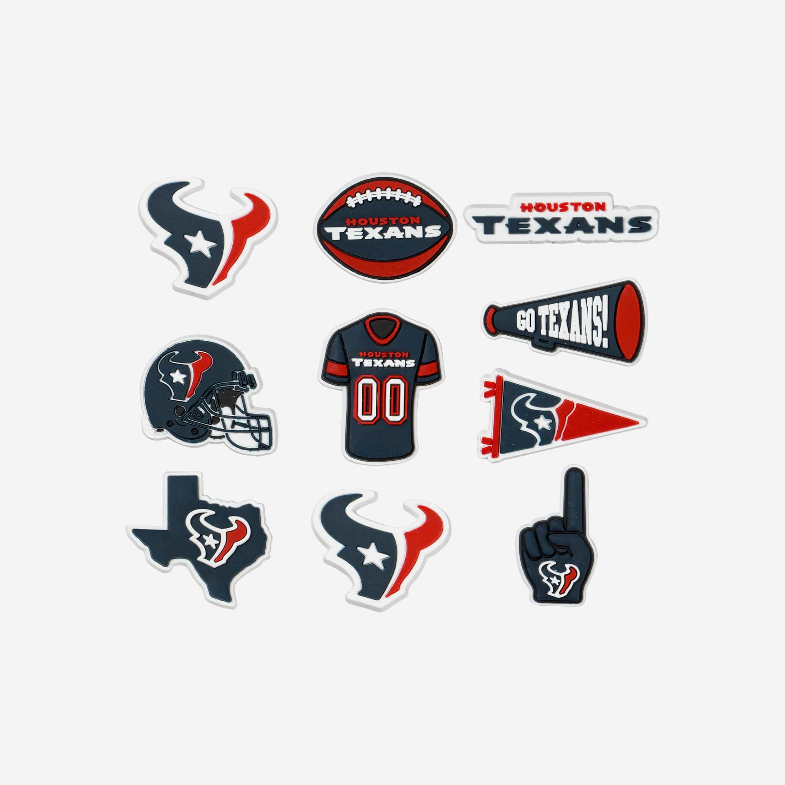 Houston Texans 10 Pack Team Clog Charms