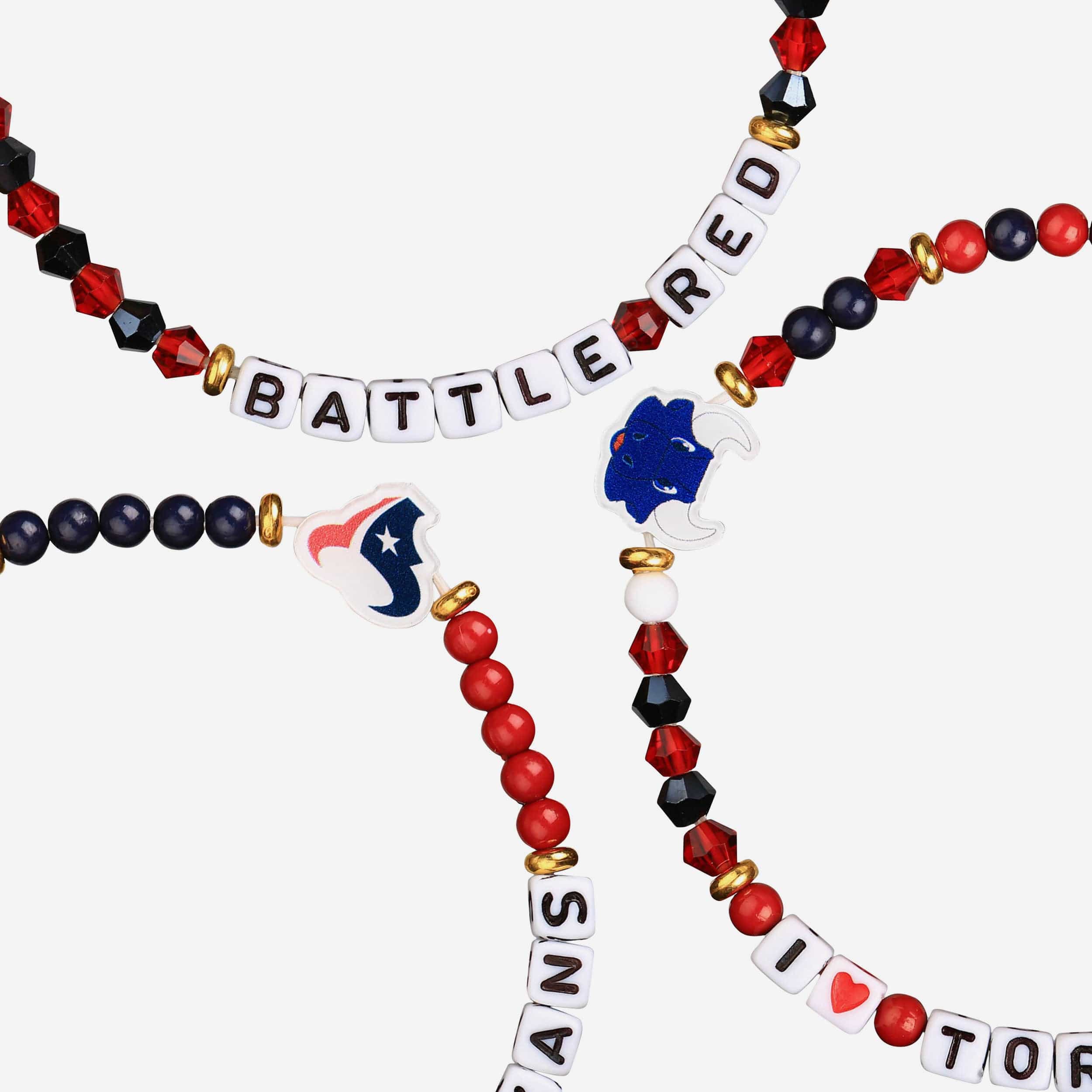 Houston Texans 3 Pack Friendship Bracelet - Image 2