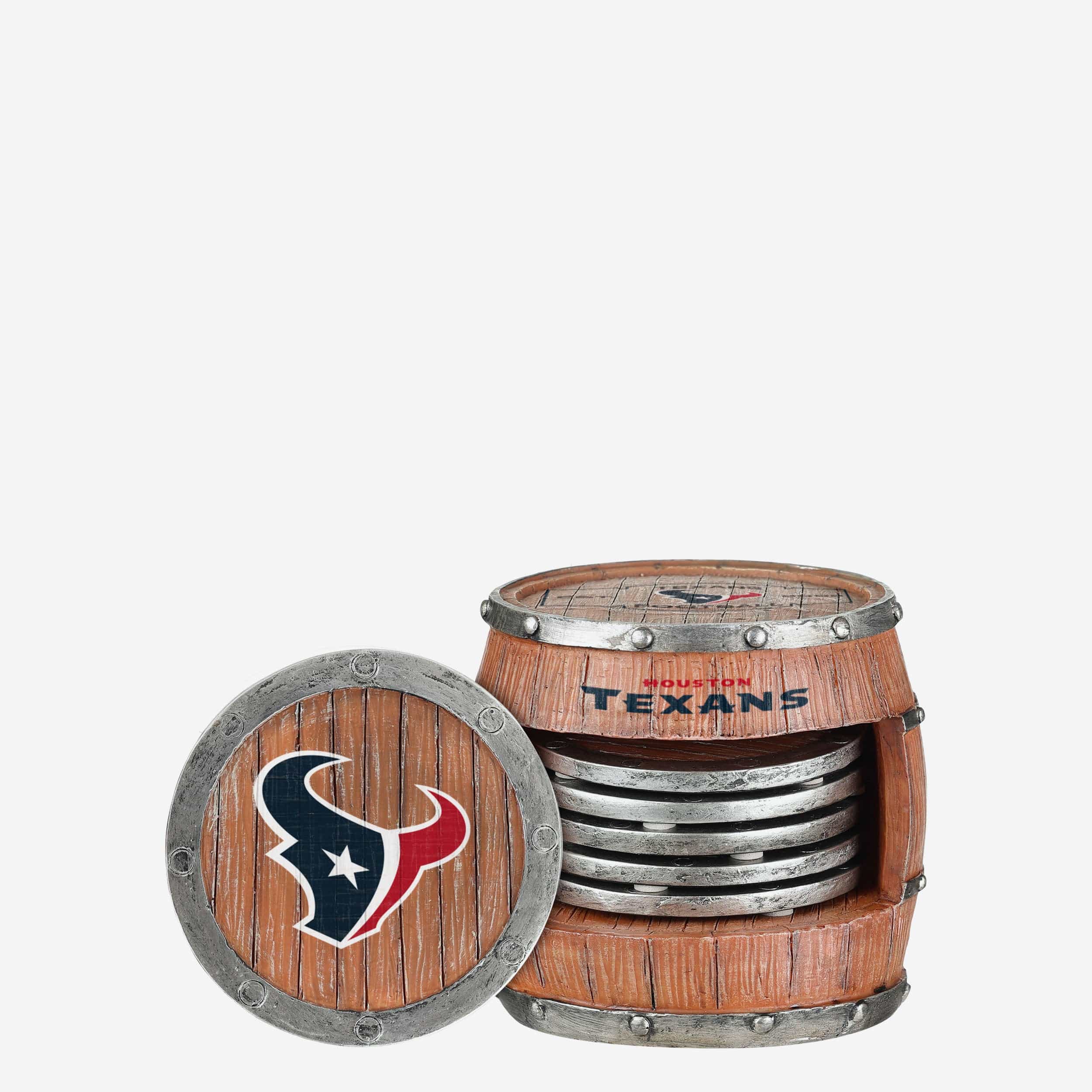 Houston Texans 5 Pack Barrel Coaster Set