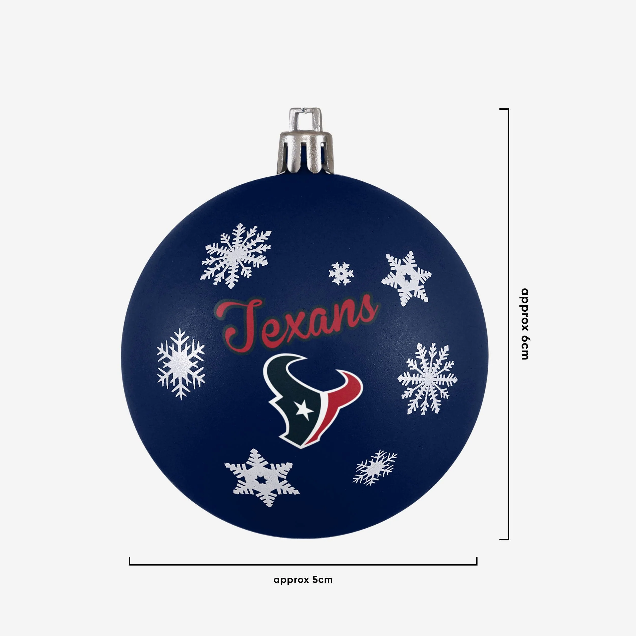 Houston Texans 5 Pack Shatterproof Ball Ornament Set - Image 3