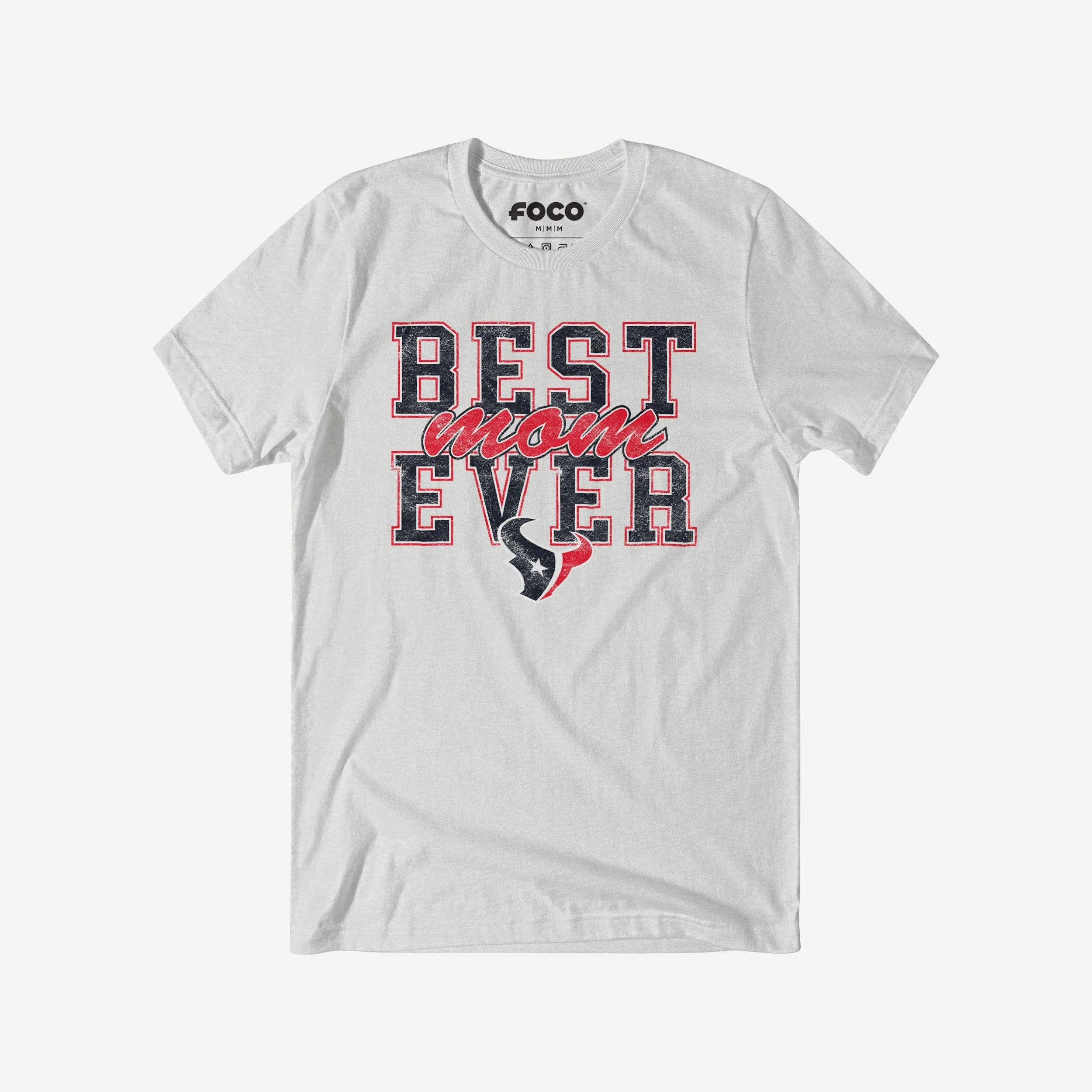 Houston Texans Best Mom Ever Stacked T-Shirt