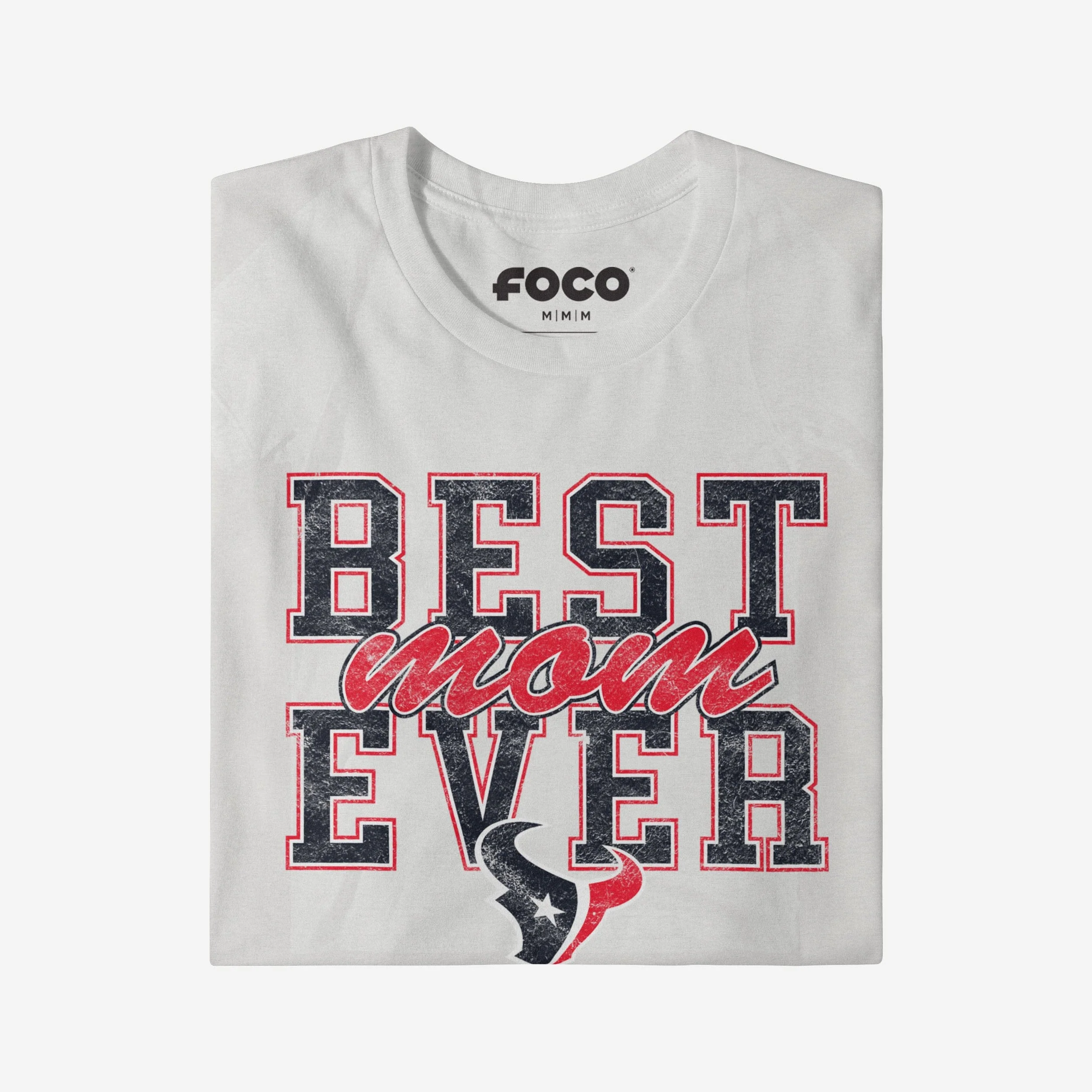 Houston Texans Best Mom Ever Stacked T-Shirt - Image 3