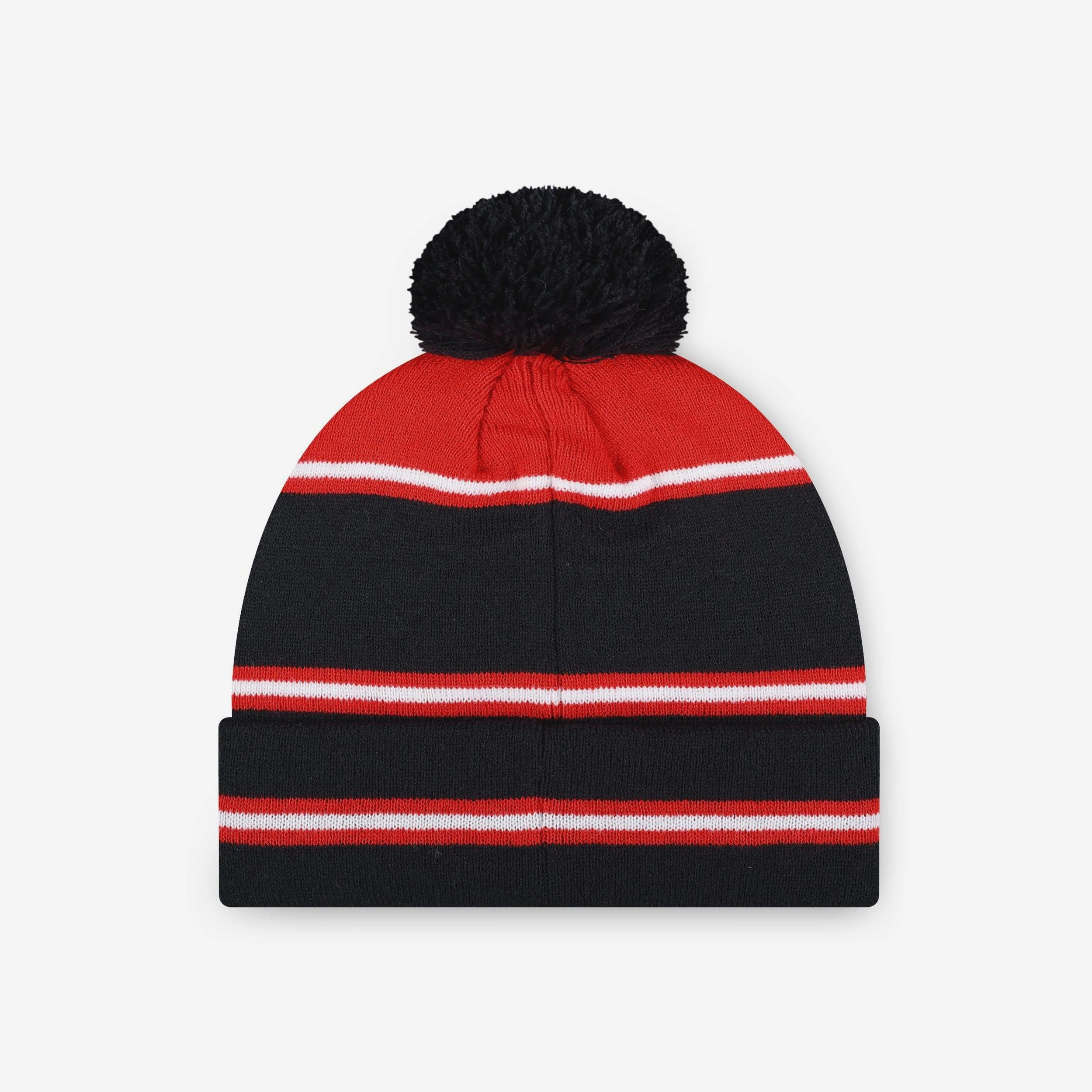 Houston Texans Big Wordmark Stripe Pom Beanie - Image 2
