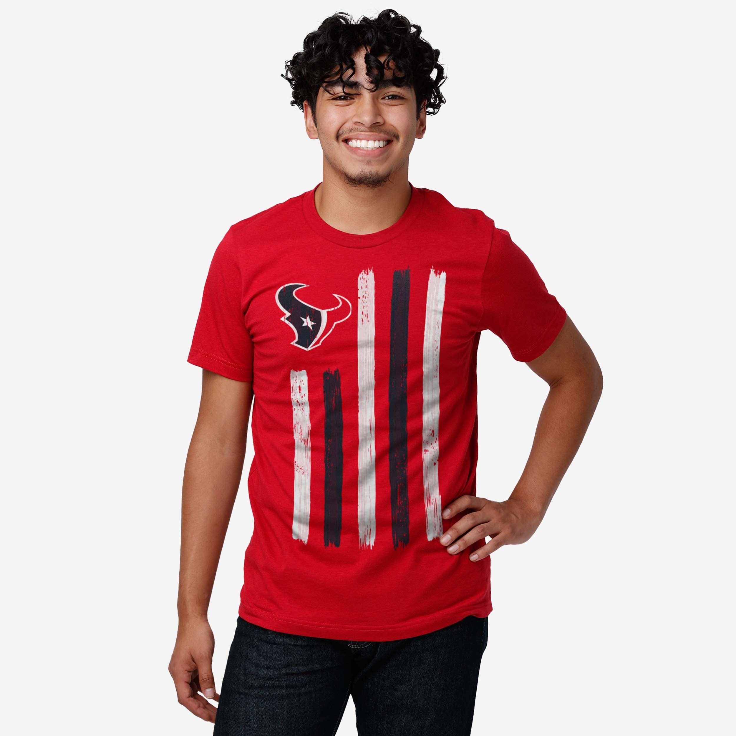 Houston Texans Brushstroke Flag T-Shirt - Image 2