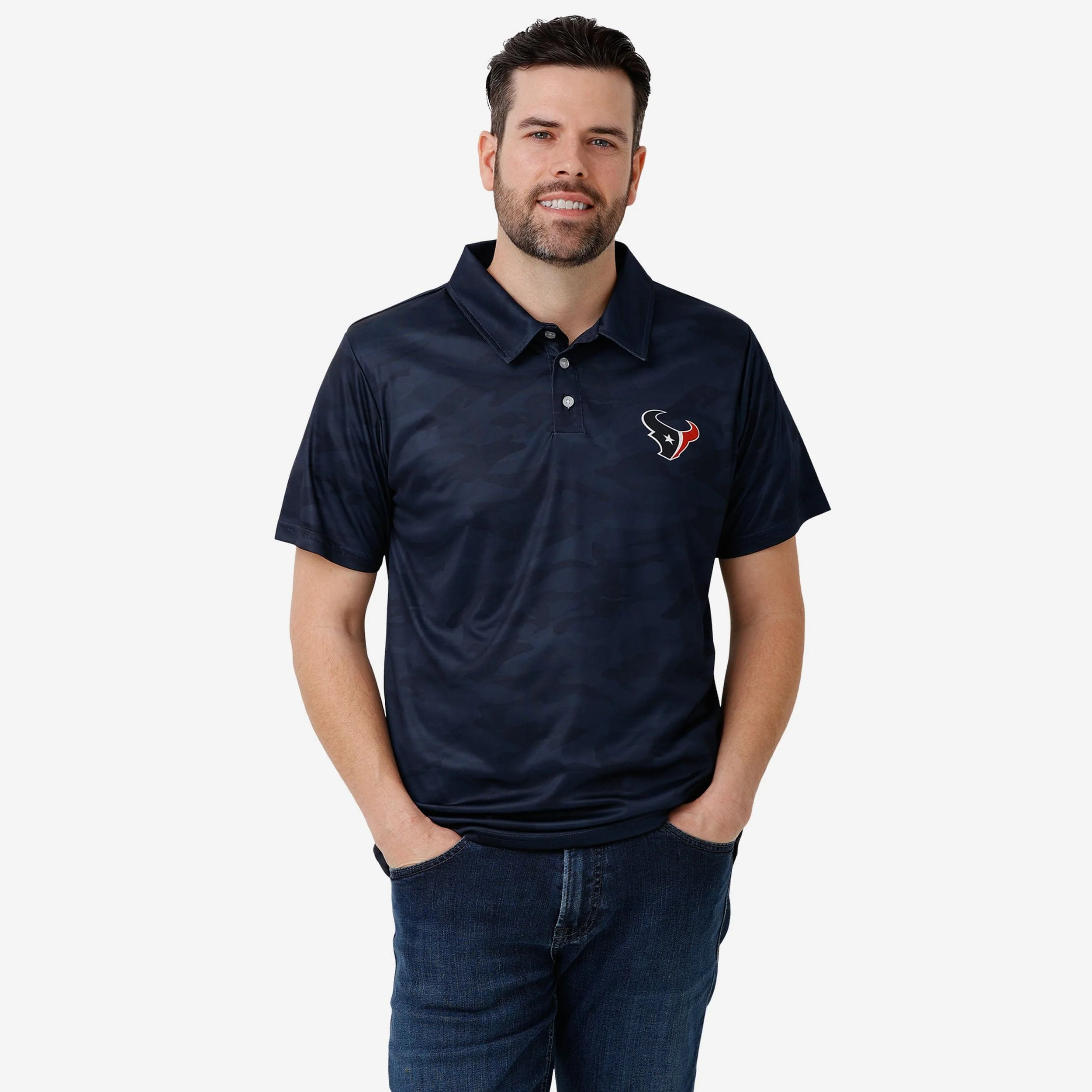 Houston Texans Color Camo Polyester Polo